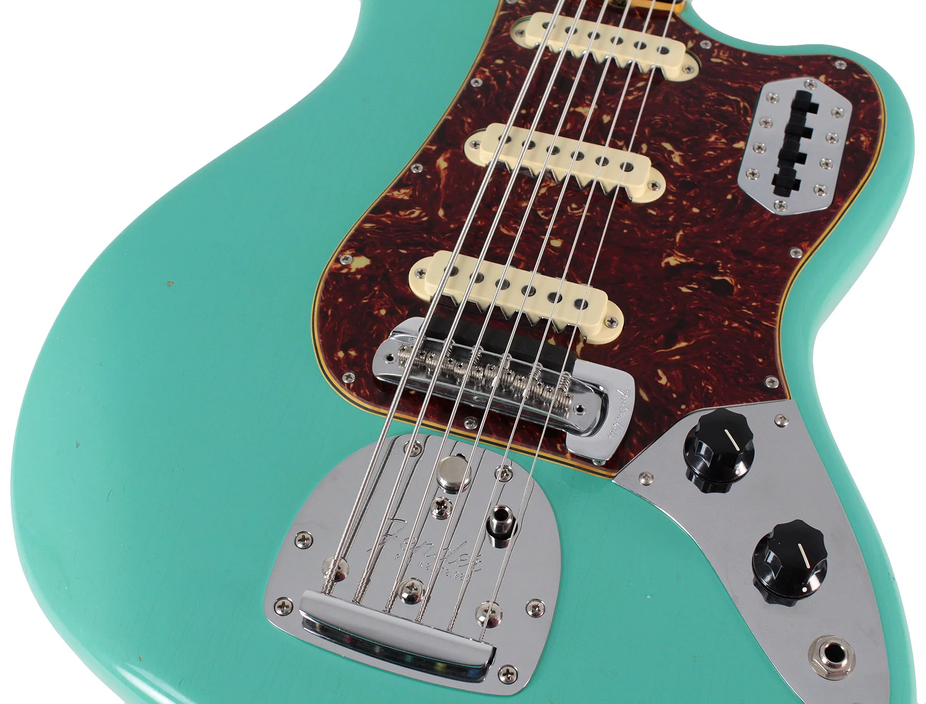 Fender Custom Shop Journeyman 1963 Bass VI, Faded, Aged Sea Foam Green - Image 3