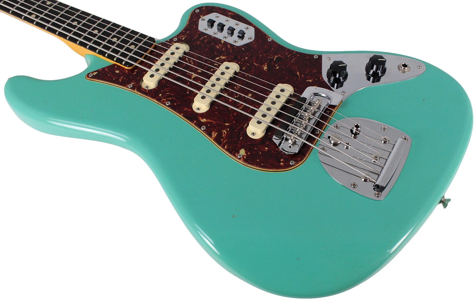 Fender Custom Shop Journeyman 1963 Bass VI, Faded, Aged Sea Foam Green - Image 4
