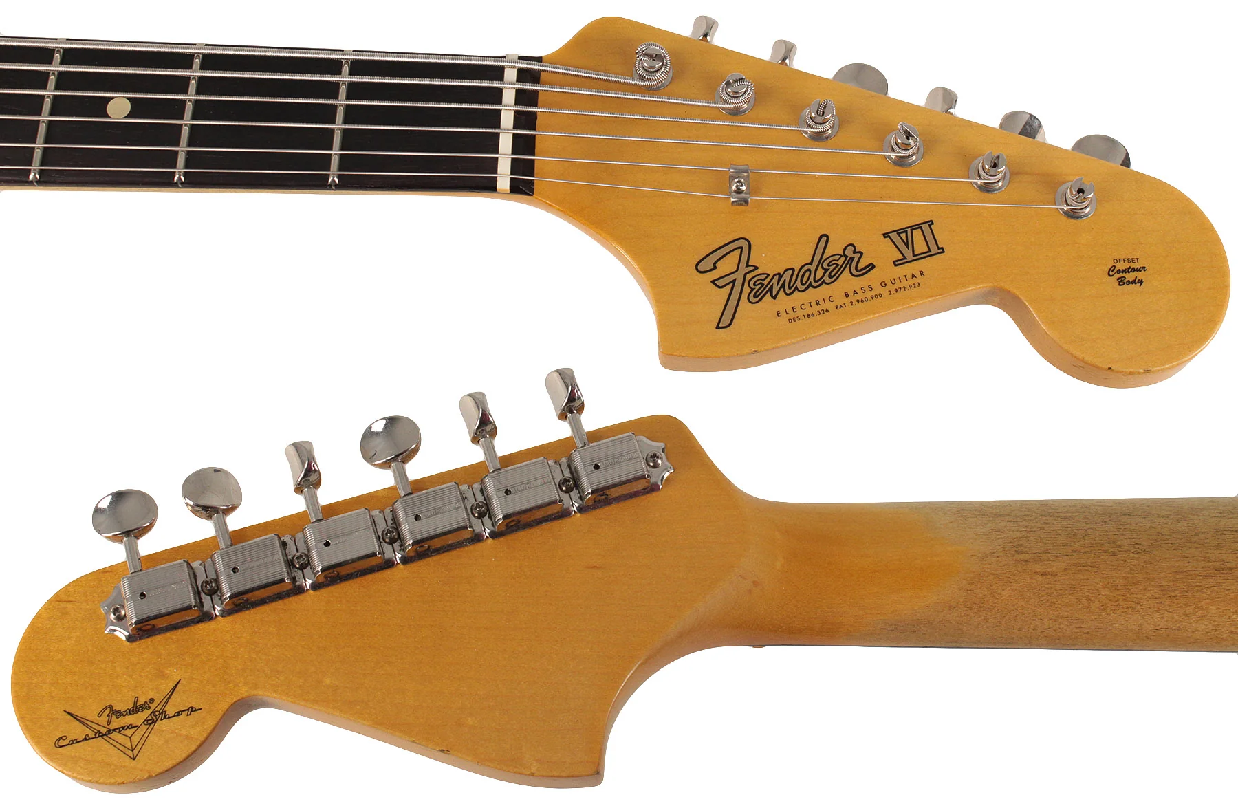 Fender Custom Shop Journeyman 1963 Bass VI, Faded, Aged Sea Foam Green - Image 8