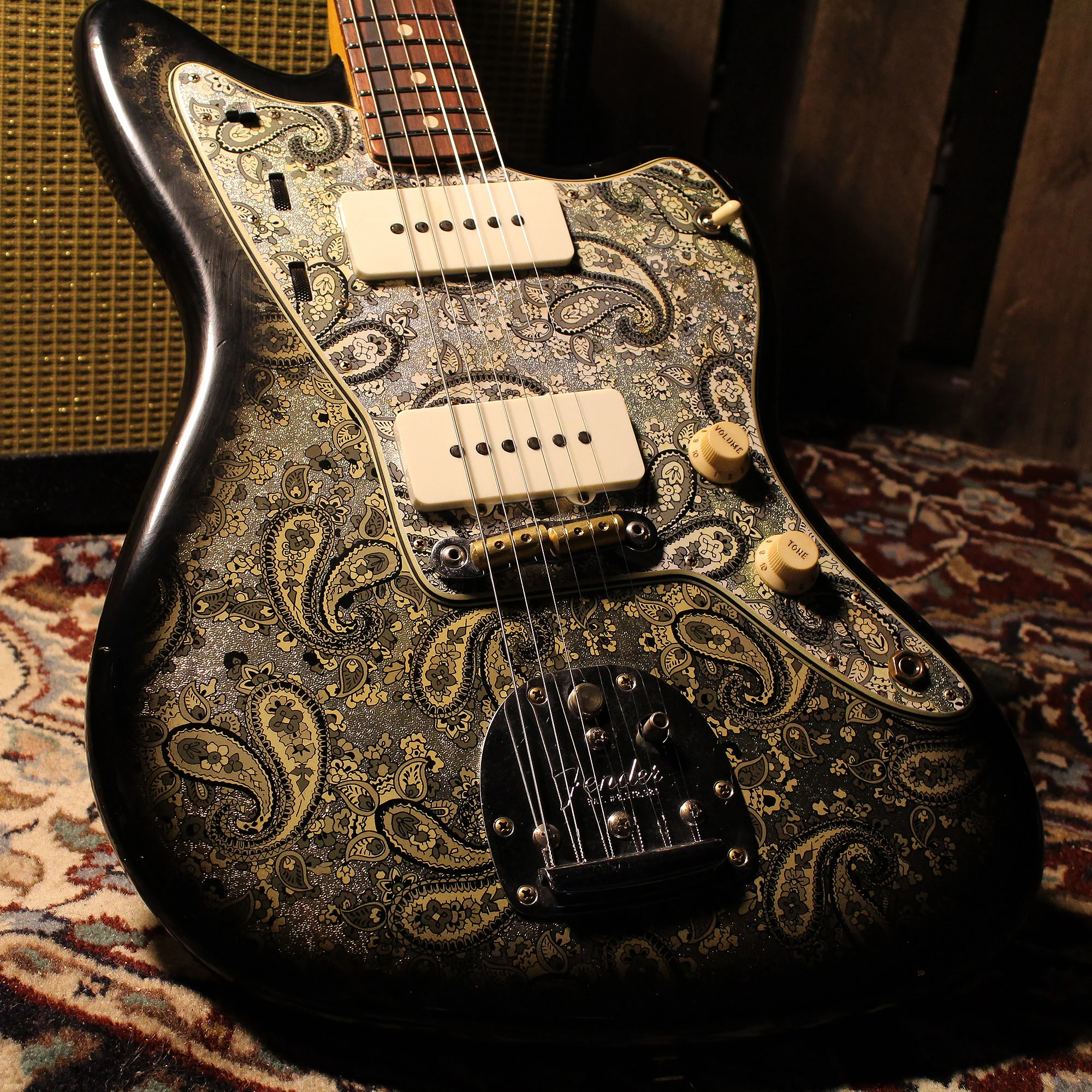 Fender Custom Shop Journeyman Relic Jazzmaster - Black Paisley - Image 16