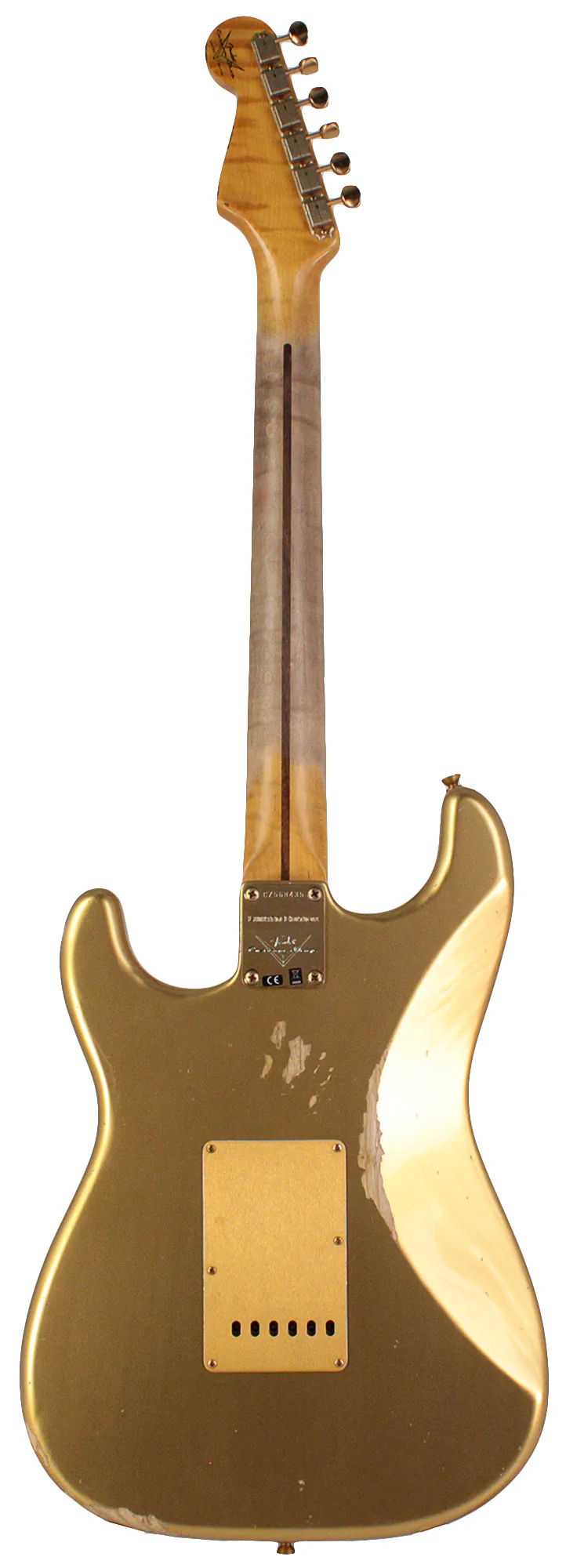 Fender Custom Shop Limited 1955 Bone Tone Strat, Relic, Aged HLE Gold - Image 6