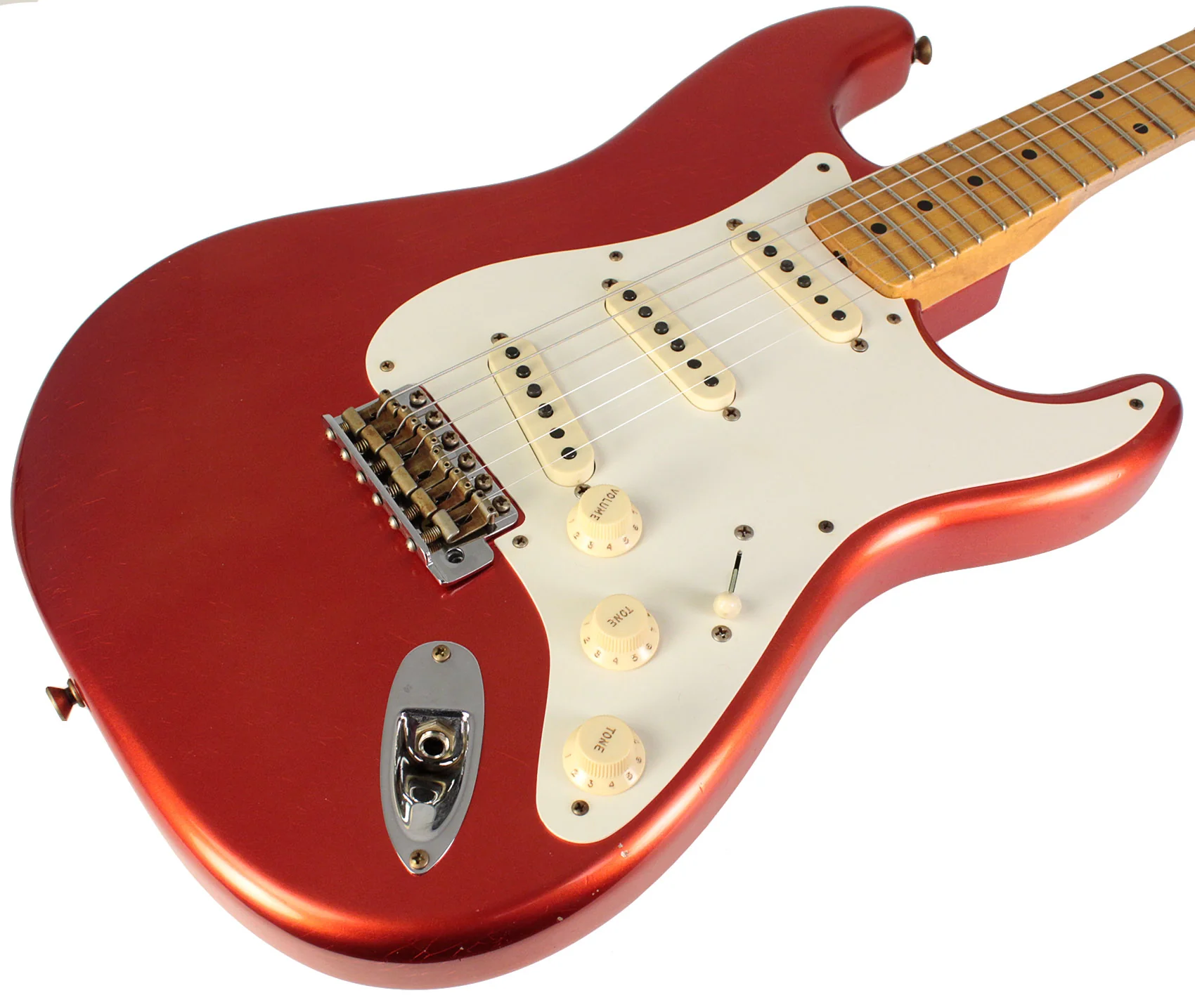 Fender Custom Shop Limited 1957 Stratocaster, Journeyman Relic, Melon Candy - Image 2