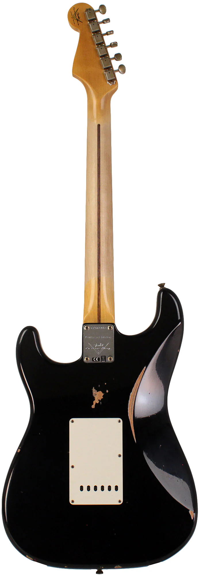 Fender Custom Shop Limited 1957 Stratocaster Relic Guitar, Aged Black - Image 7