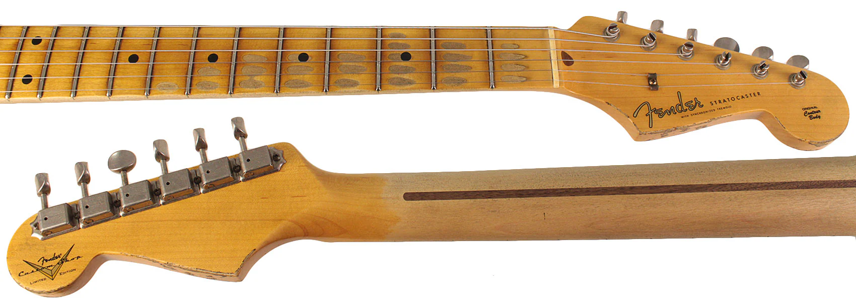 Fender Custom Shop Limited 1957 Stratocaster Relic Guitar, Faded Aged Daphne Blue - Image 8