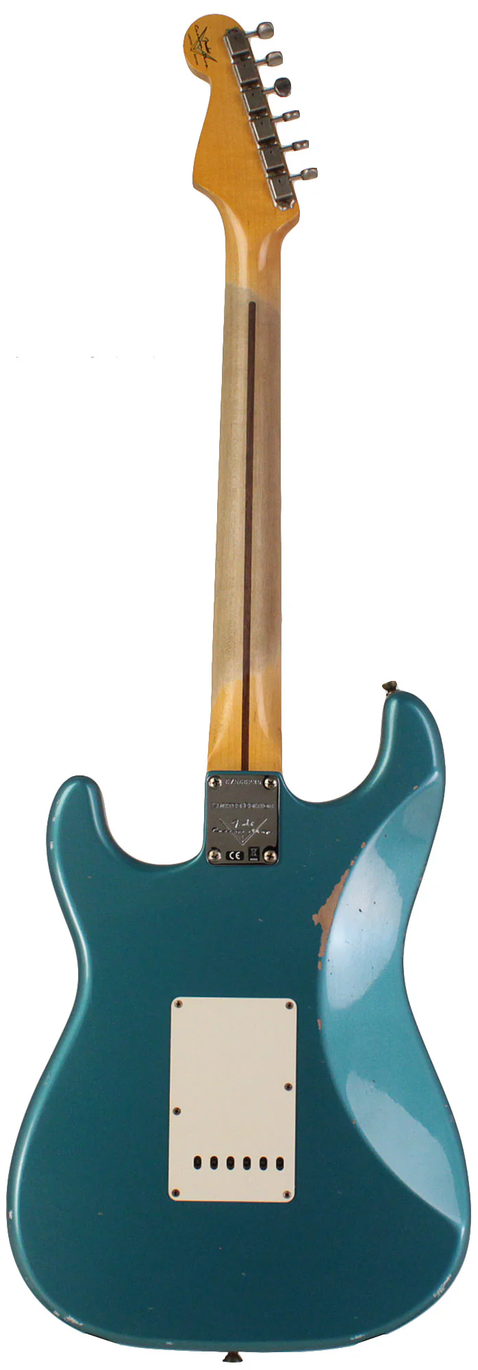 Fender Custom Shop Limited 1957 Stratocaster Relic Guitar, Faded Aged Ocean Turquoise - Image 7