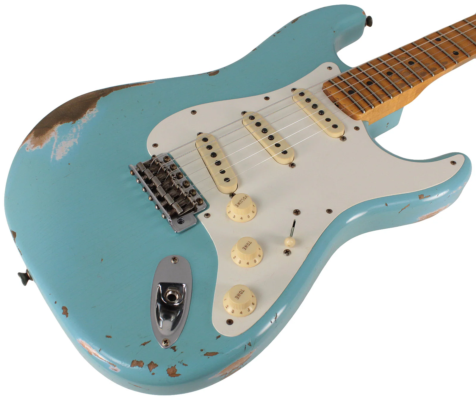 Fender Custom Shop Limited 1959 Heavy Relic Stratocaster, Aged Daphne Blue - Image 2