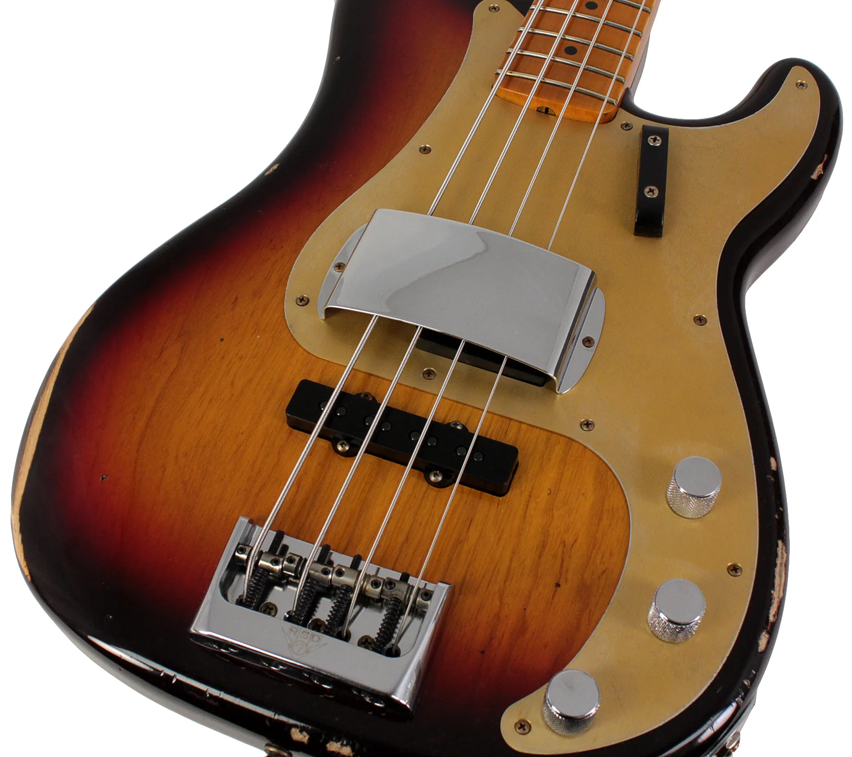 Fender Custom Shop Limited 1959 Precision Bass Special, Relic, Chocolate 3-Color-Sunburst - Image 3