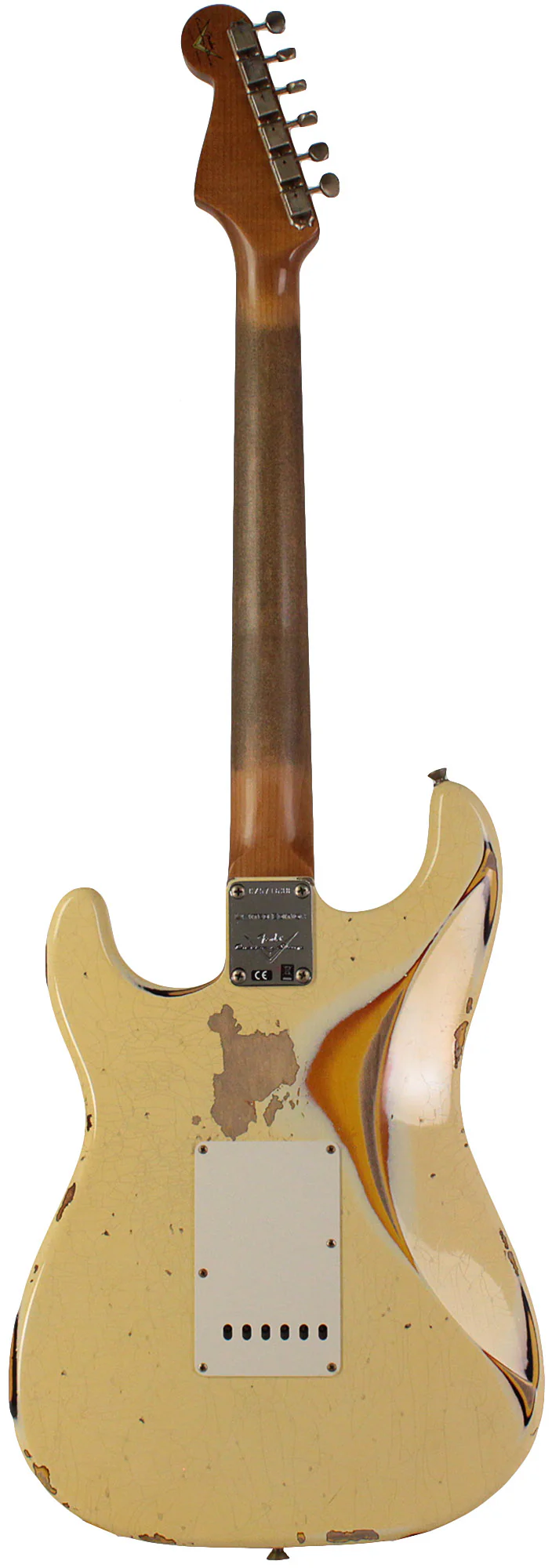 Fender Custom Shop Limited 1961 Stratocaster, Heavy Relic, Aged Vintage White over 3TS - Image 7