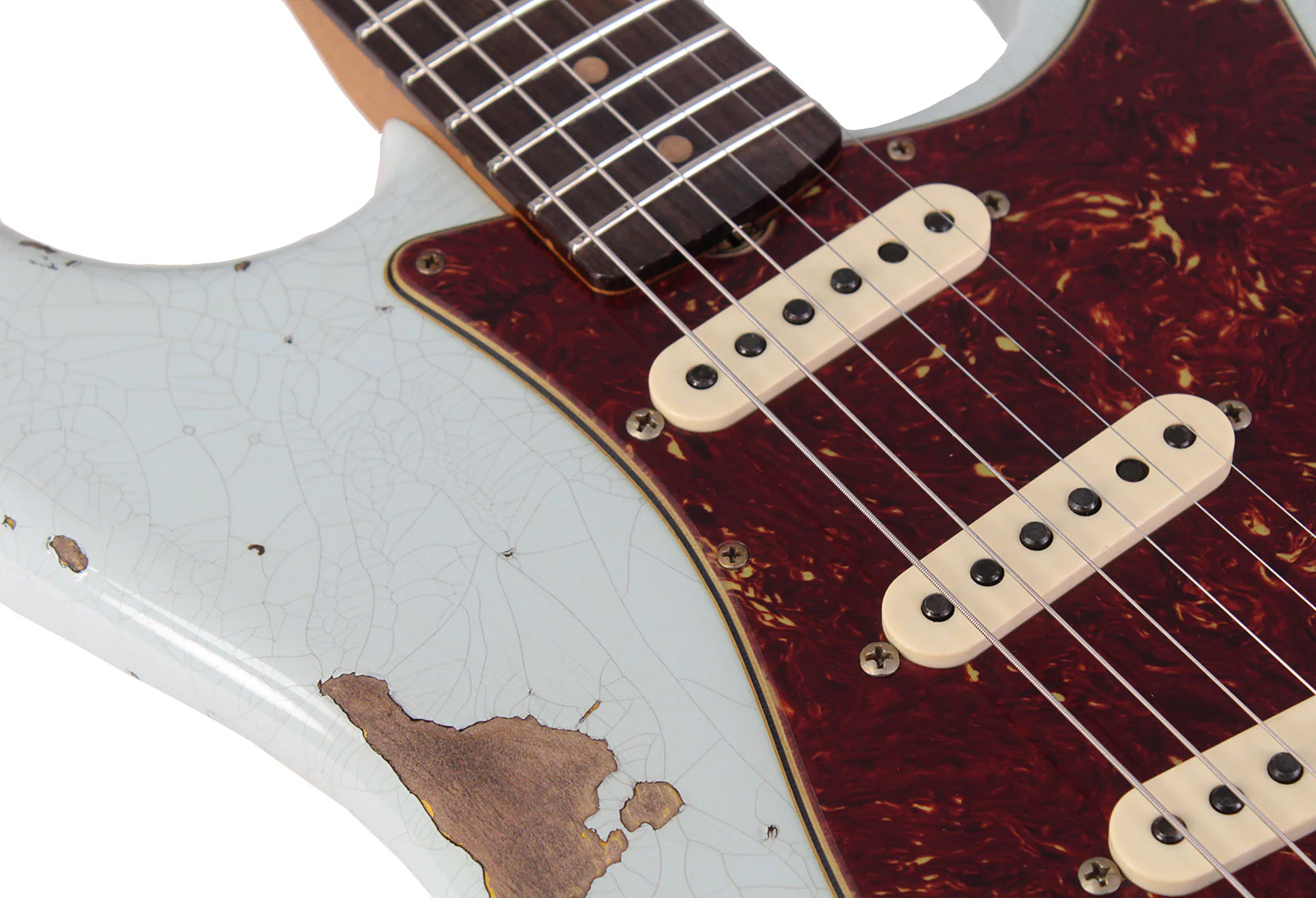 Fender Custom Shop Limited 1961 Stratocaster, Heavy Relic, Faded Aged Sonic Blue over 3TS - Image 5