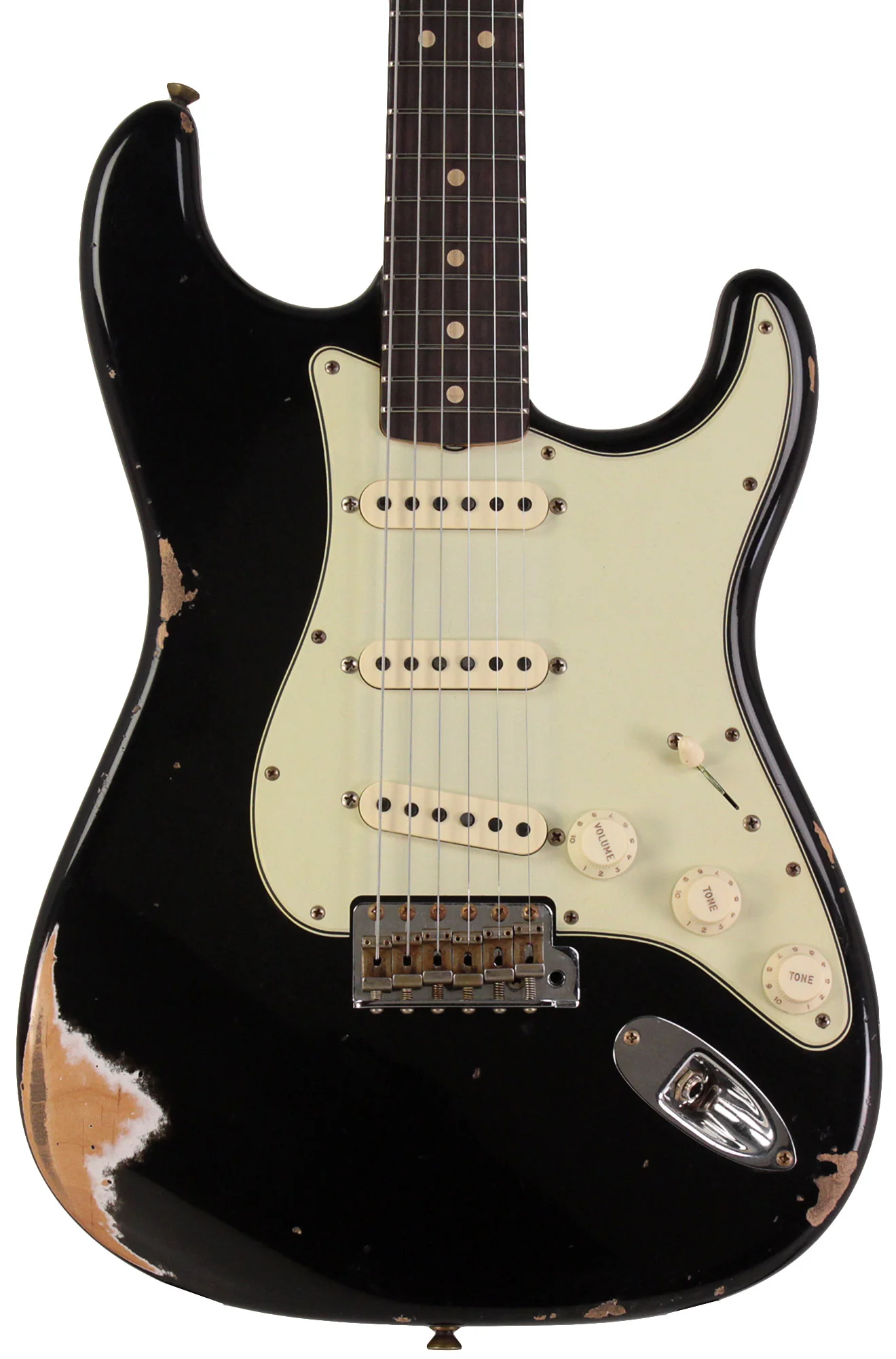 Fender Custom Shop Limited 1963 Stratocaster, Heavy Relic, Aged Black - Image 6