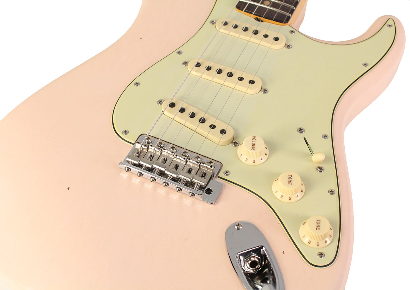 Fender Custom Shop Limited 1964 Stratocaster, Journeyman Relic, Super Faded Aged Shell Pink - Image 3