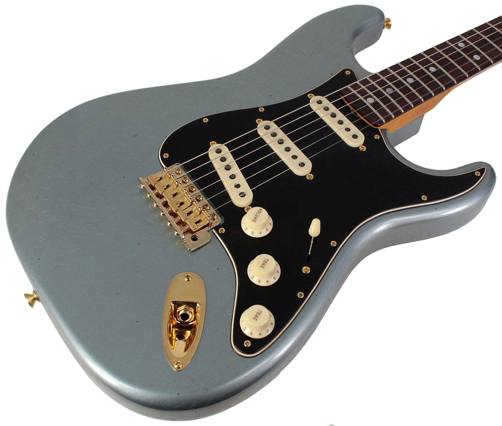 Fender Custom Shop Limited 1965 Dual-Mag Stratocaster Journeyman, Aged Blue Ice Metallic - Image 2