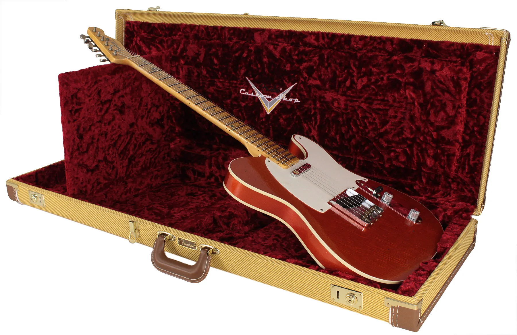 Fender Custom Shop Limited 50's Tele Custom, Journeyman Relic, Aged Candy Tangerine - Image 10