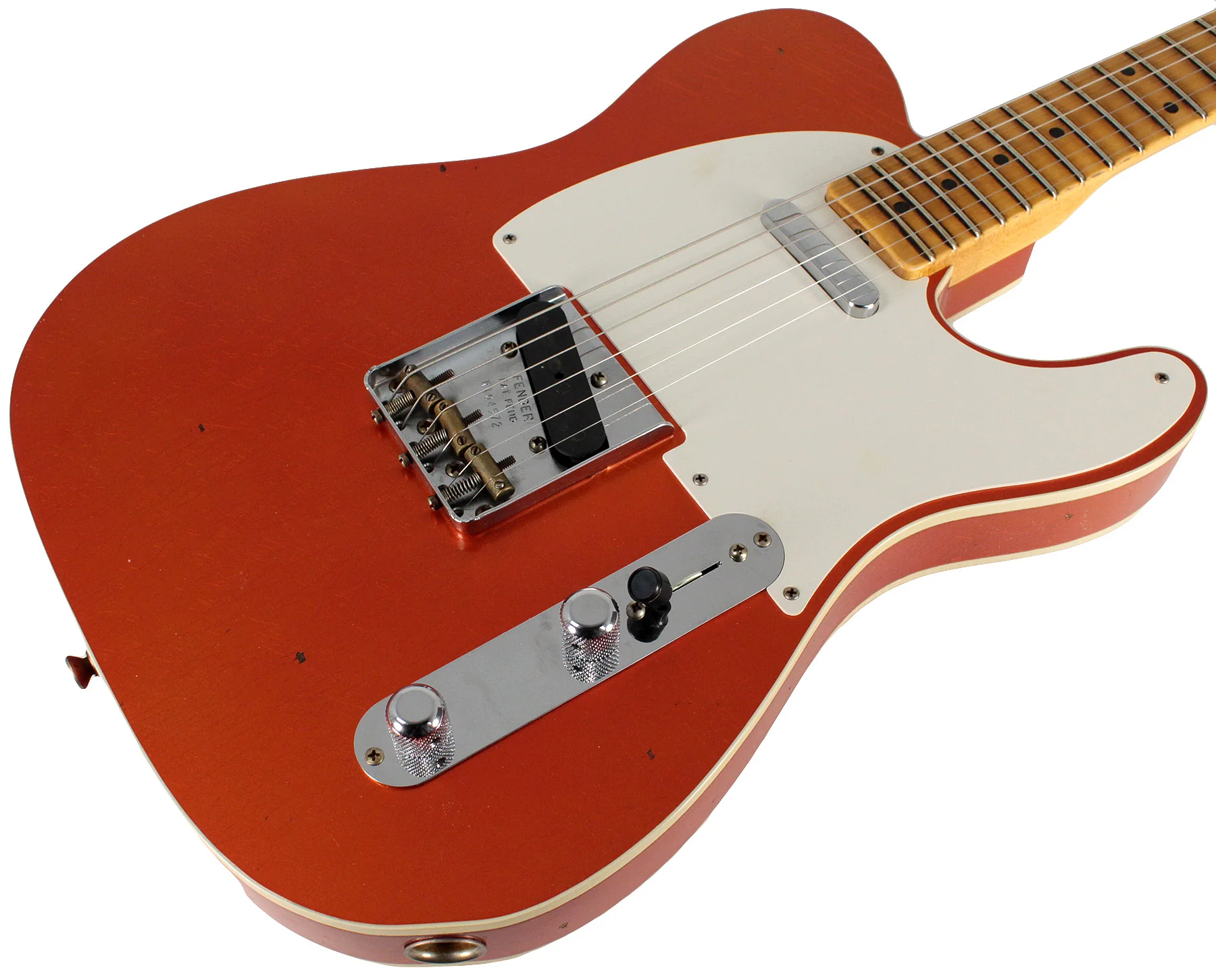 Fender Custom Shop Limited 50's Tele Custom, Journeyman Relic, Aged Candy Tangerine - Image 2