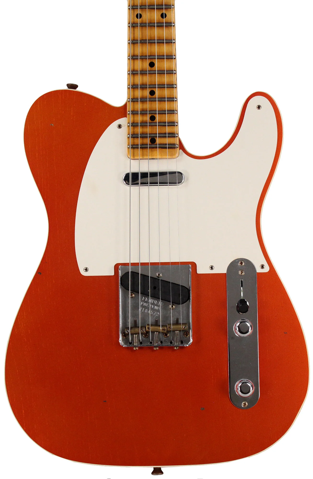 Fender Custom Shop Limited 50's Tele Custom, Journeyman Relic, Aged Candy Tangerine - Image 3
