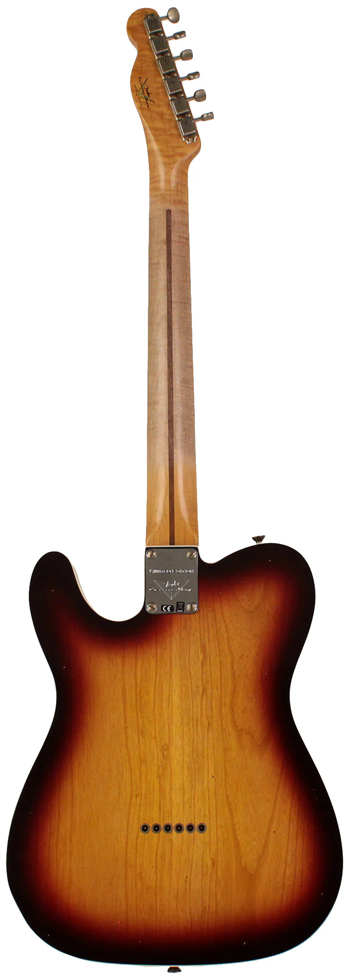 Fender Custom Shop Limited '50s Twisted Tele Custom, Journeyman Relic, Chocolate 3-Color Burst - Image 7