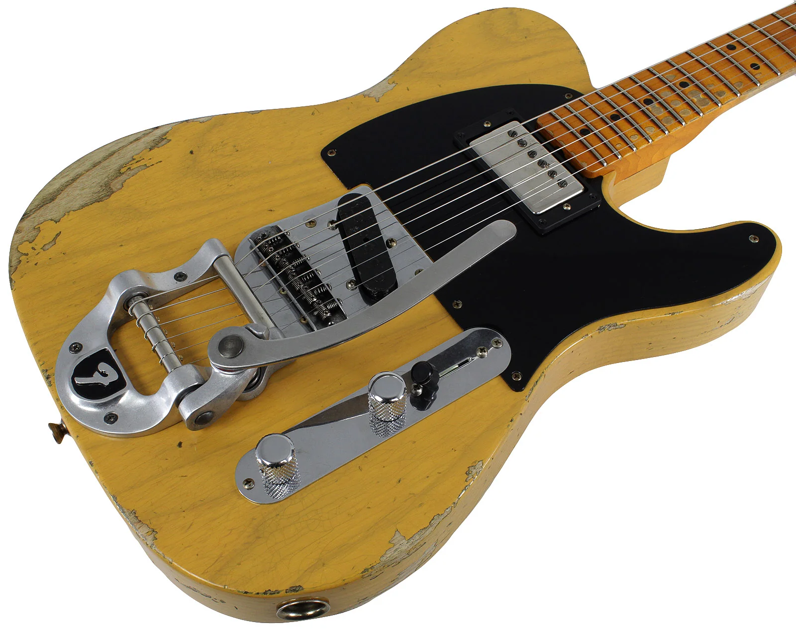 Fender Custom Shop Limited '50s Vibra Tele, Heavy Relic, Aged Butterscotch Blonde - Image 2