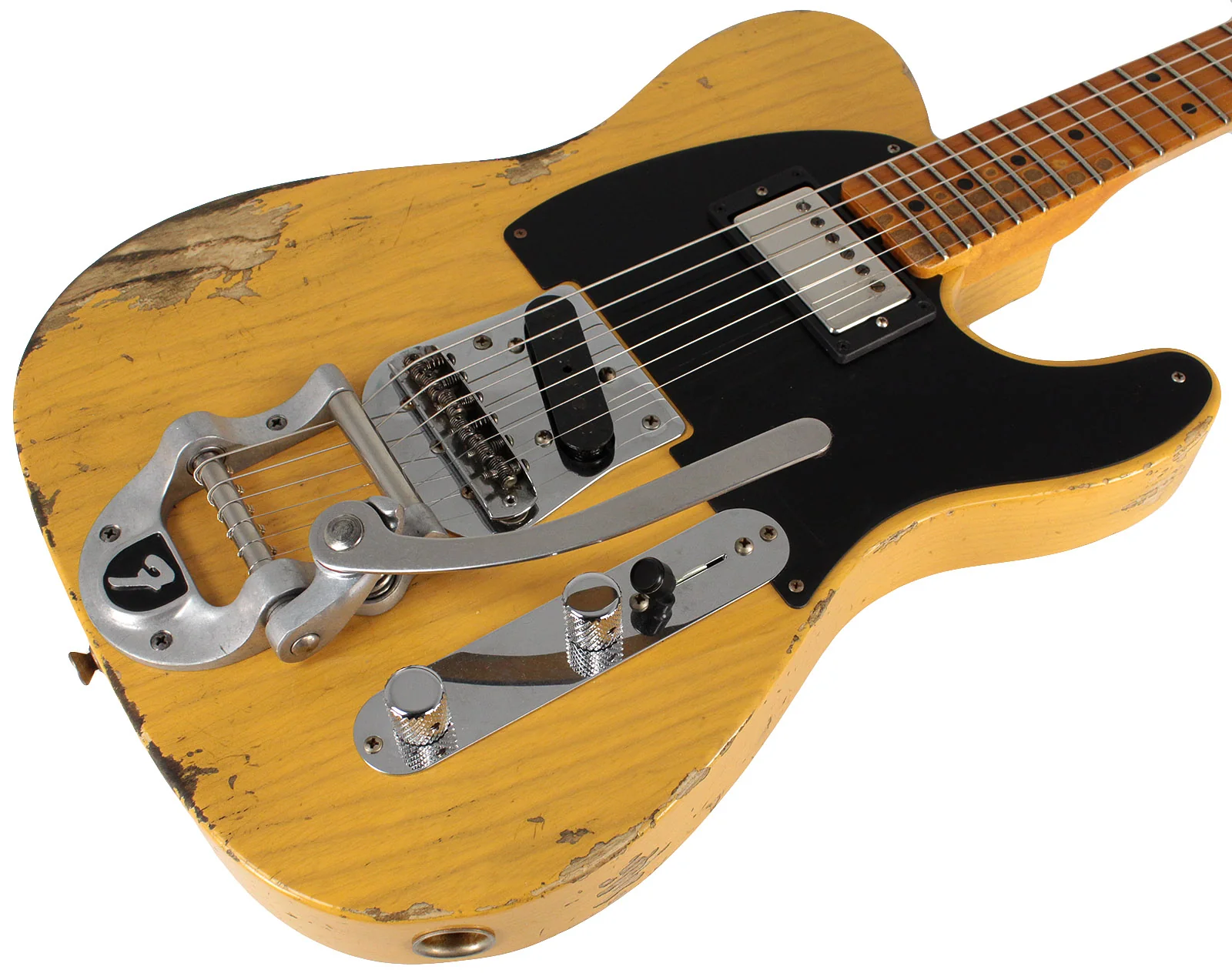 Fender Custom Shop Limited '50s Vibra Tele, Heavy Relic, Aged Butterscotch Blonde - Image 2