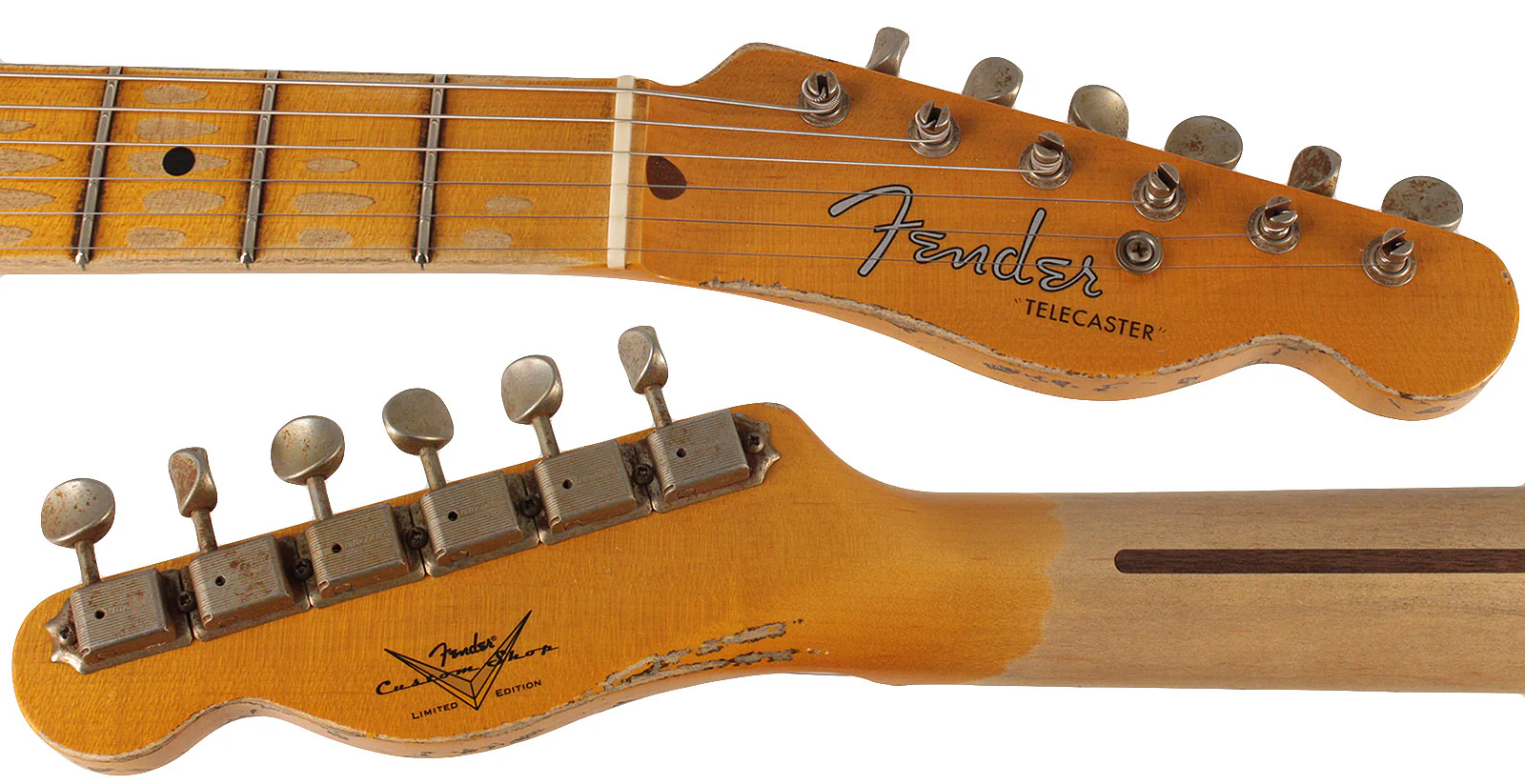 Fender Custom Shop Limited 50s Vibra Tele, Heavy Relic, Aged Butterscotch Blonde - Image 8