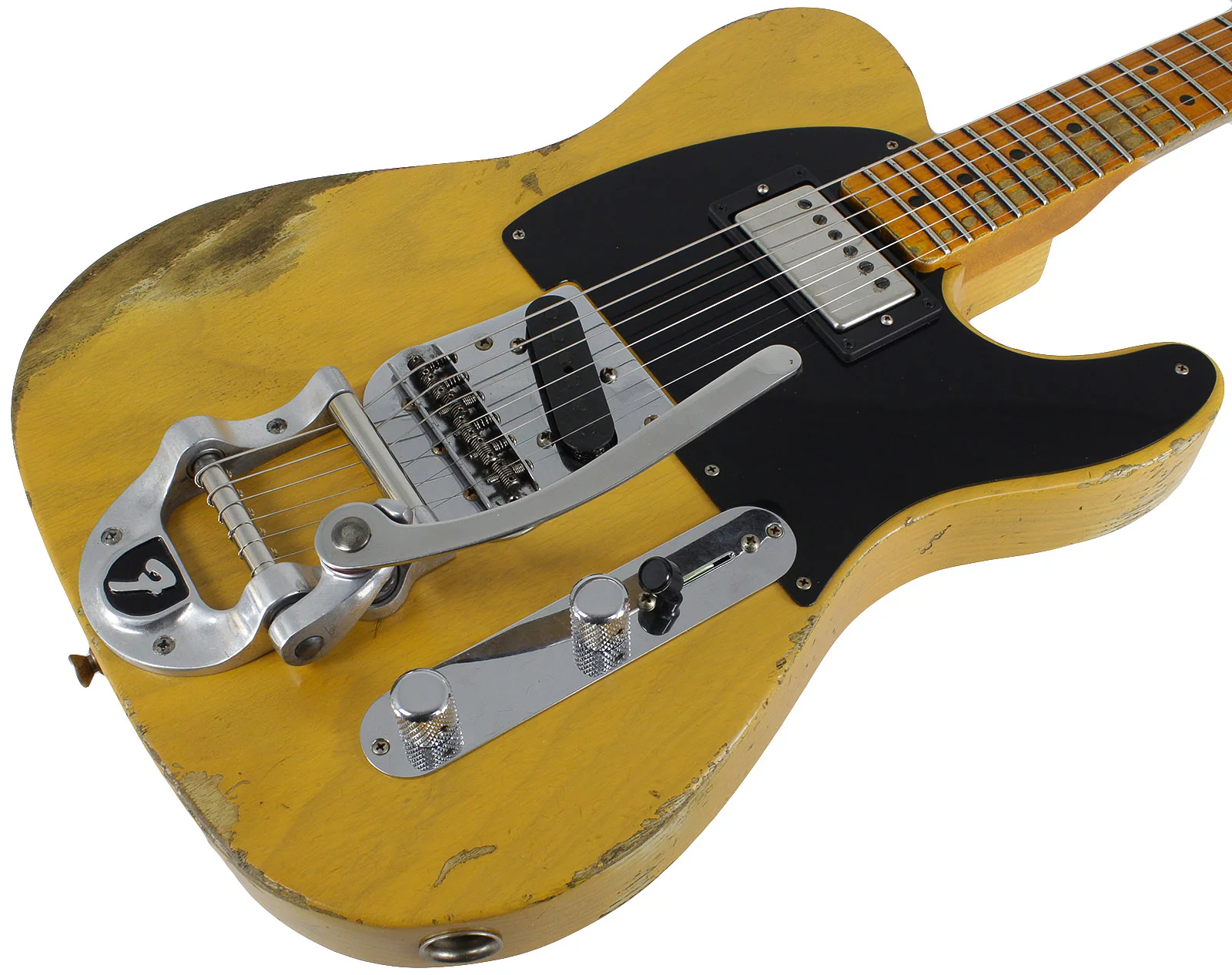 Fender Custom Shop Limited '50s Vibra Tele, Heavy Relic, Aged Butterscotch Blonde - Image 2
