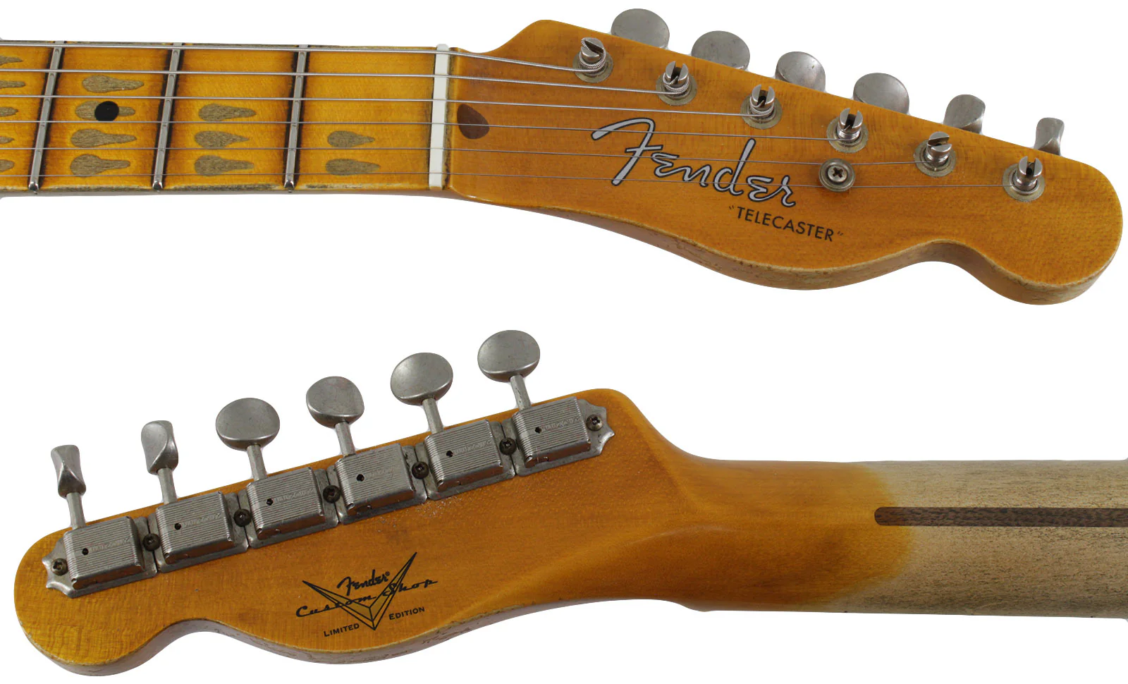 Fender Custom Shop Limited '50s Vibra Tele, Heavy Relic, Aged Butterscotch Blonde - Image 9