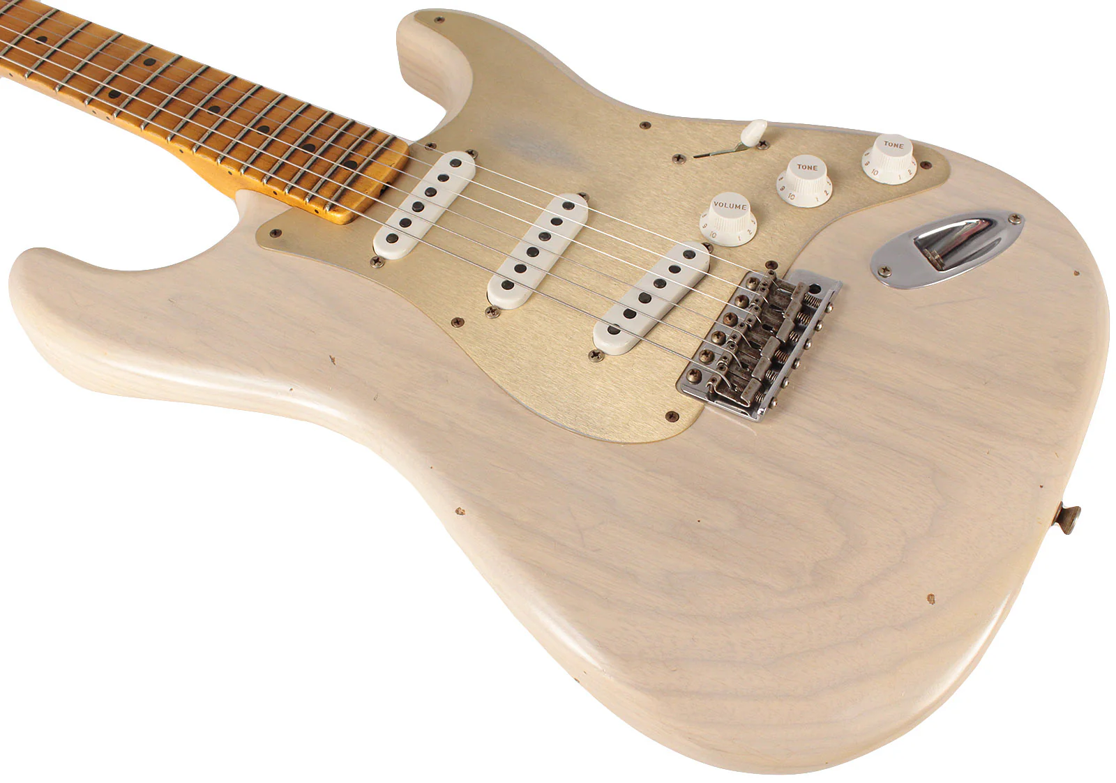Fender Custom Shop Limited '55 Dual-Mag Strat Journeyman Relic, Aged White Blonde - Image 4