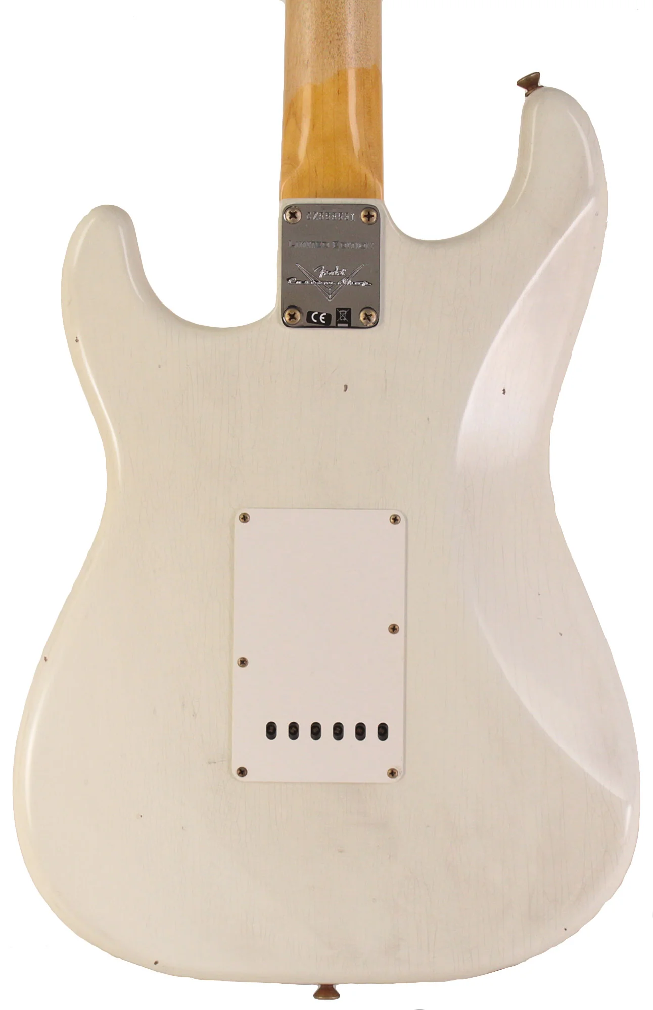 Fender Custom Shop Limited 62/63 Strat Journeyman Relic Guitar, Aged Olympic White - Image 6