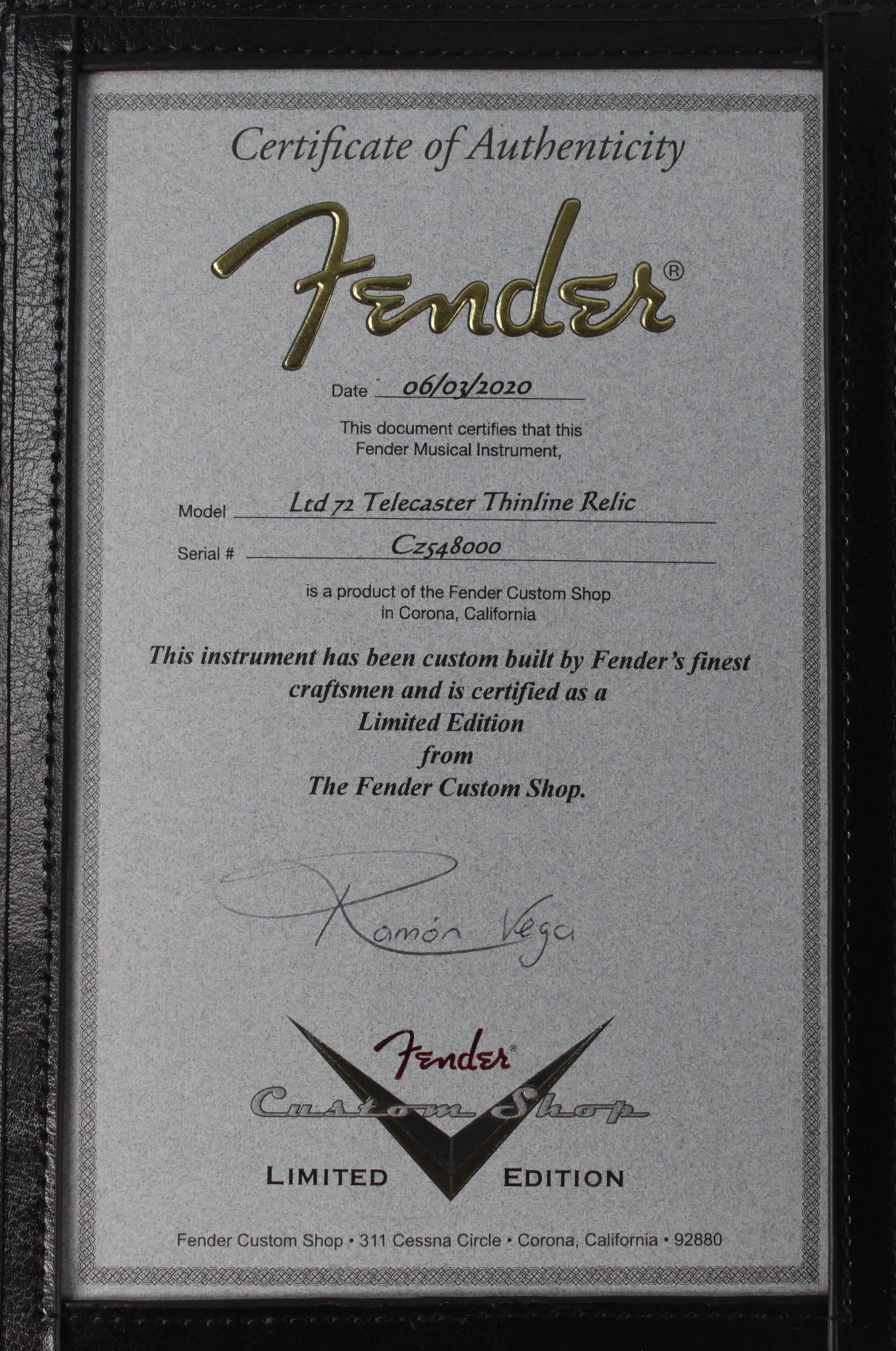 Fender Custom Shop Limited '72 Telecaster Thinline, Aged Blue Flower, Relic - Image 9