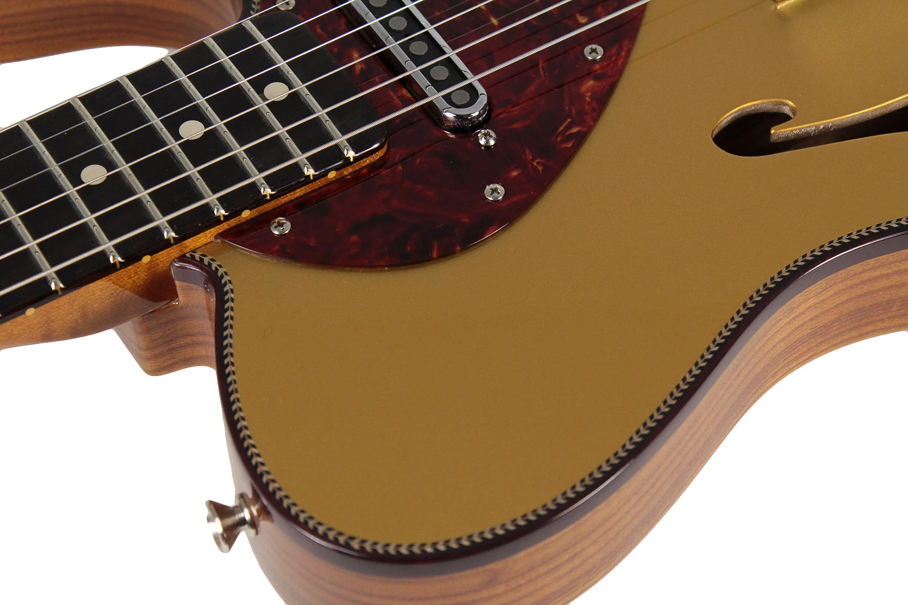 Fender Custom Shop Limited Artisan Thinline Telecaster - Aged Aztec Gold - Image 4
