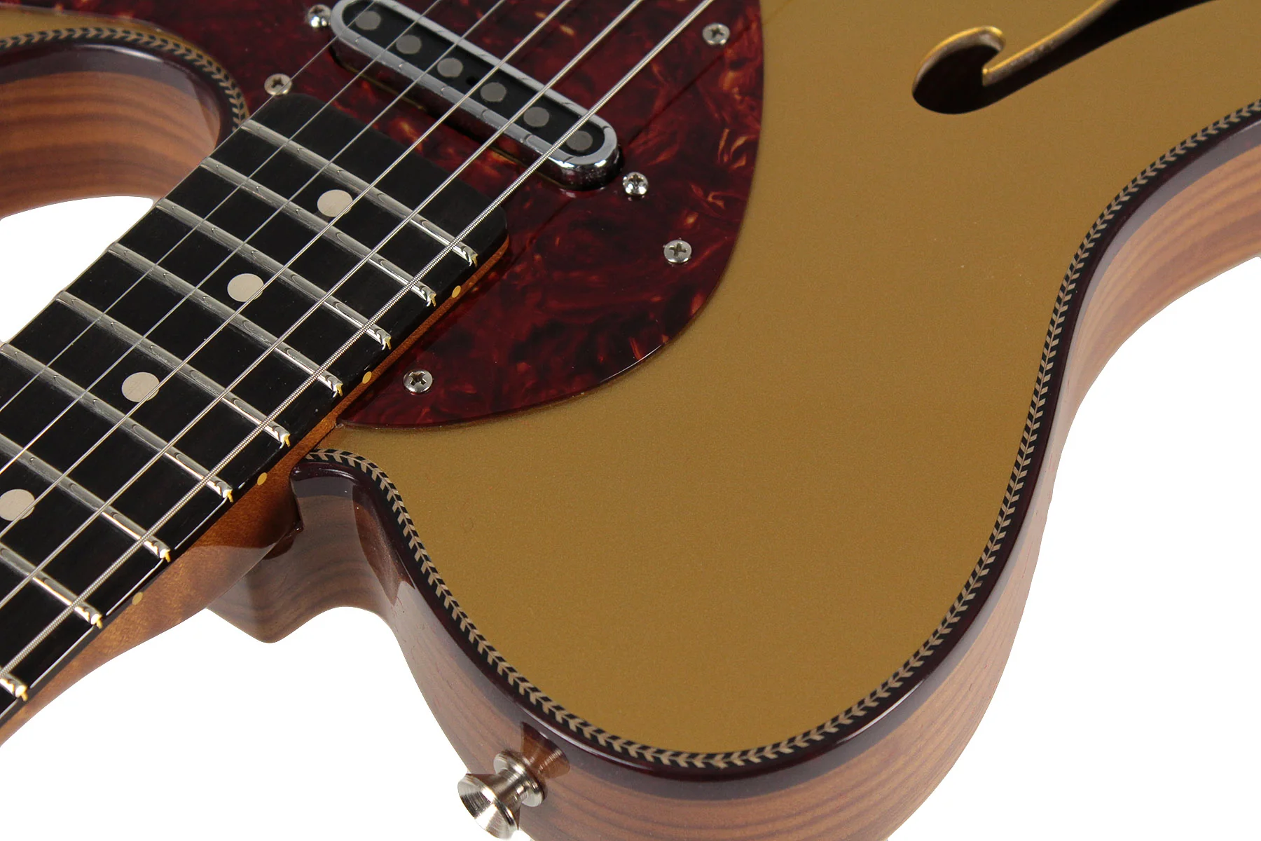 Fender Custom Shop Limited Artisan Thinline Telecaster - Aged Aztec Gold - Image 6