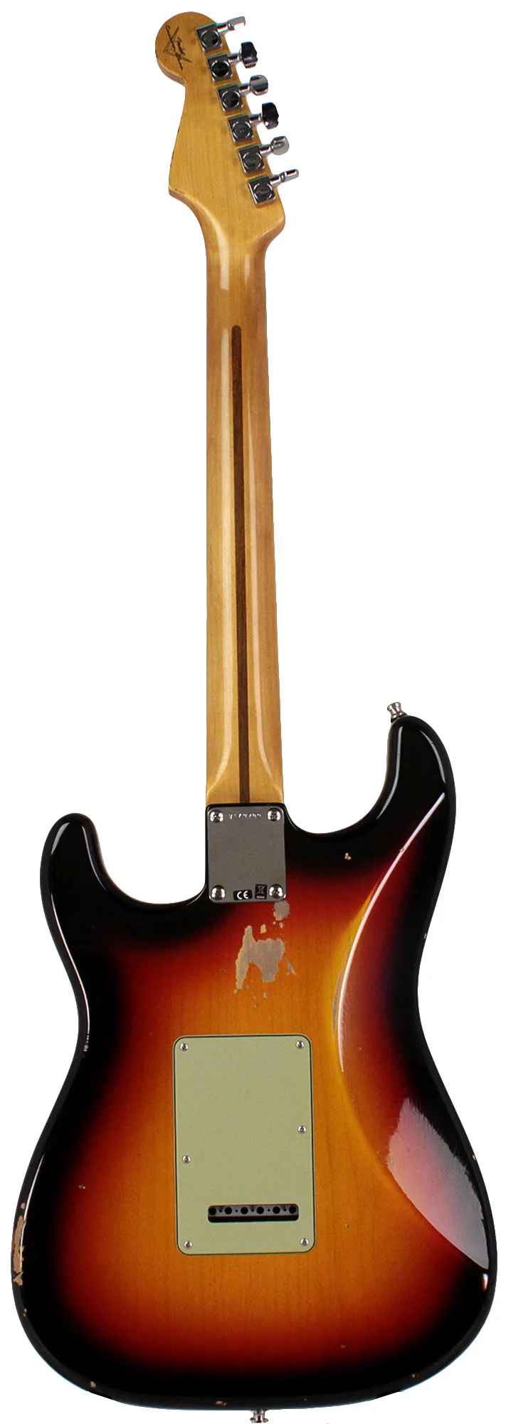 Fender Custom Shop Limited Custom Deluxe HSS S-1 Stratocaster, Relic, 3-Tone Sunburst - Image 7