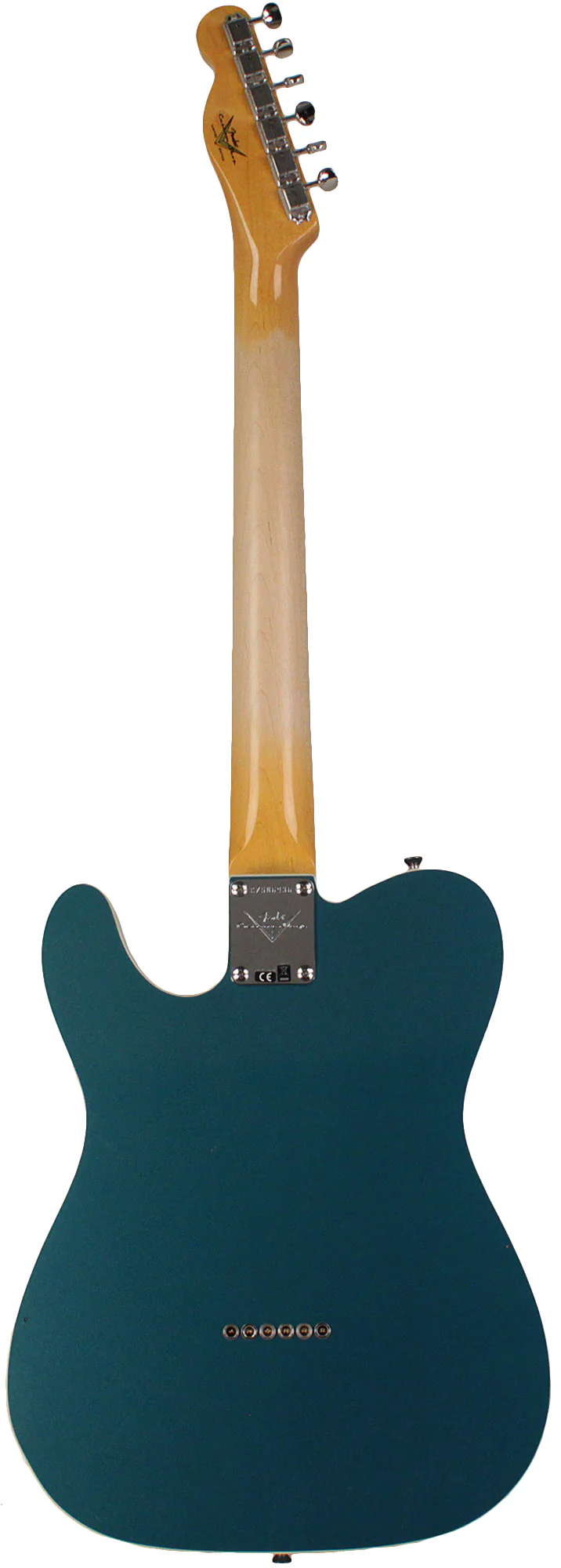 Fender Custom Shop Limited Double Custom Esquire DLX Closet Classic, Aged Ocean Turquoise - Image 7