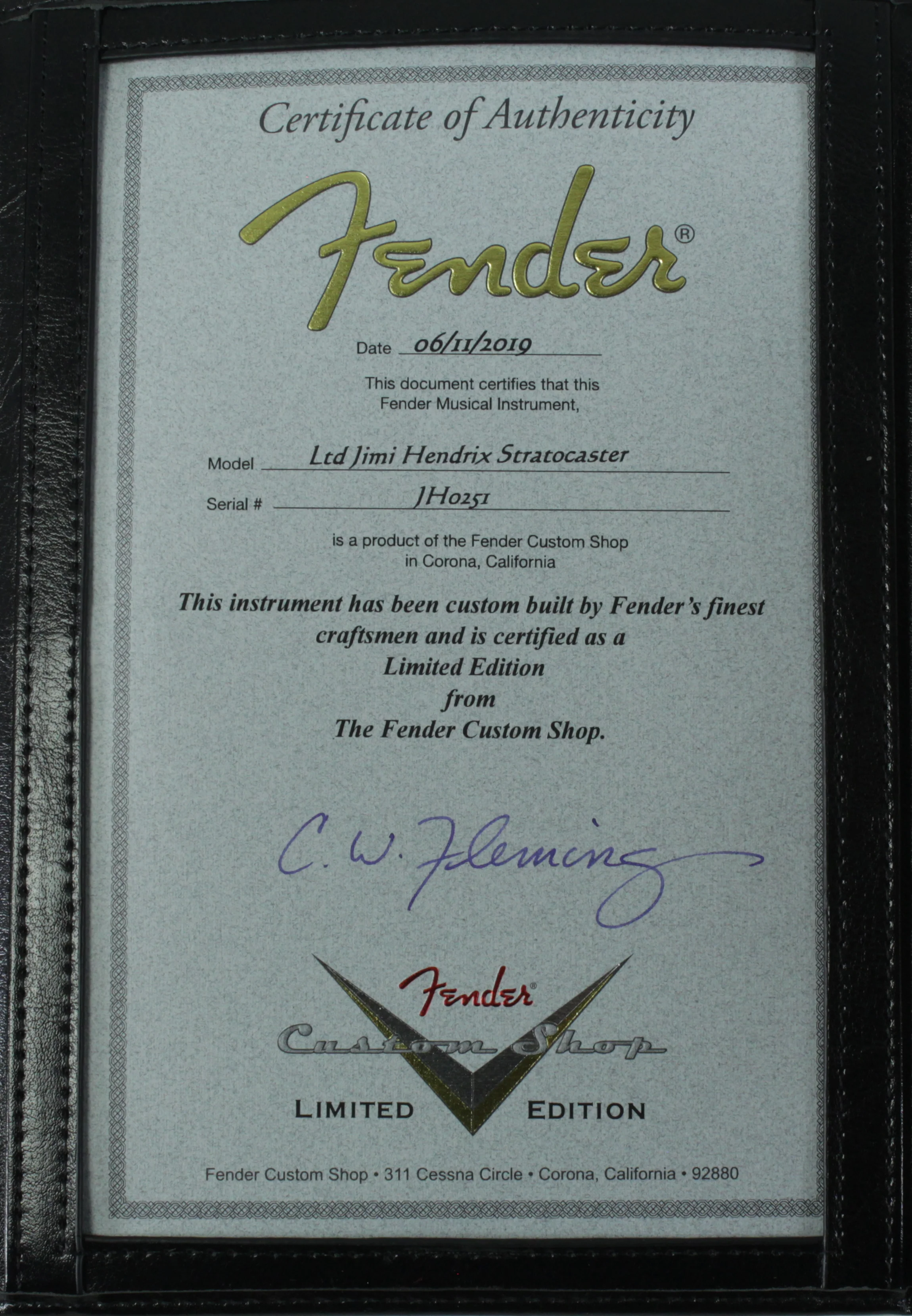Fender Custom Shop Limited Edition Jimi Hendrix Stratocaster - Image 13
