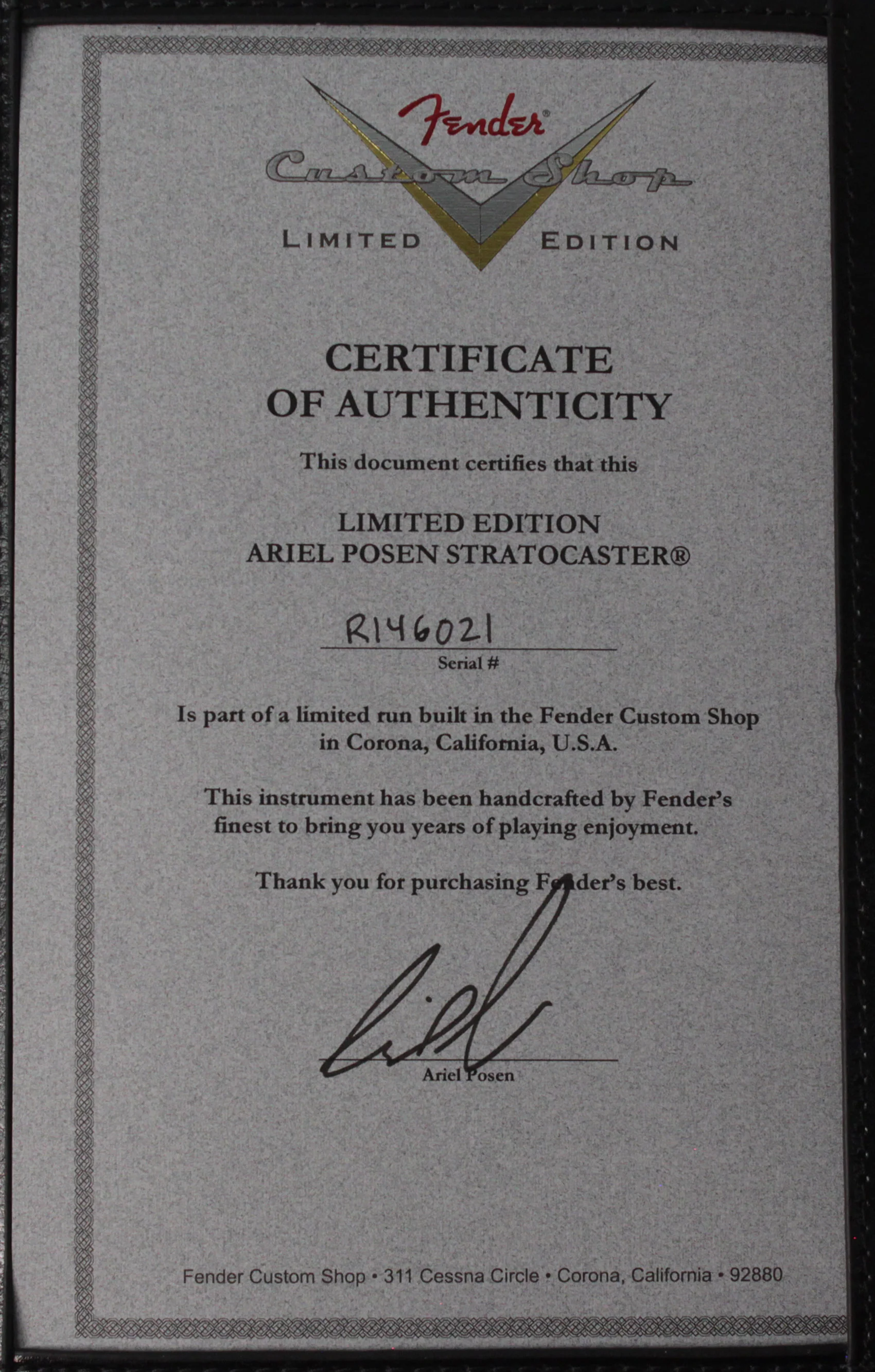 Fender Custom Shop Limited Edition Team Built Ariel Posen Signature Stratocaster, Faded Lake Placid Blue - Image 9