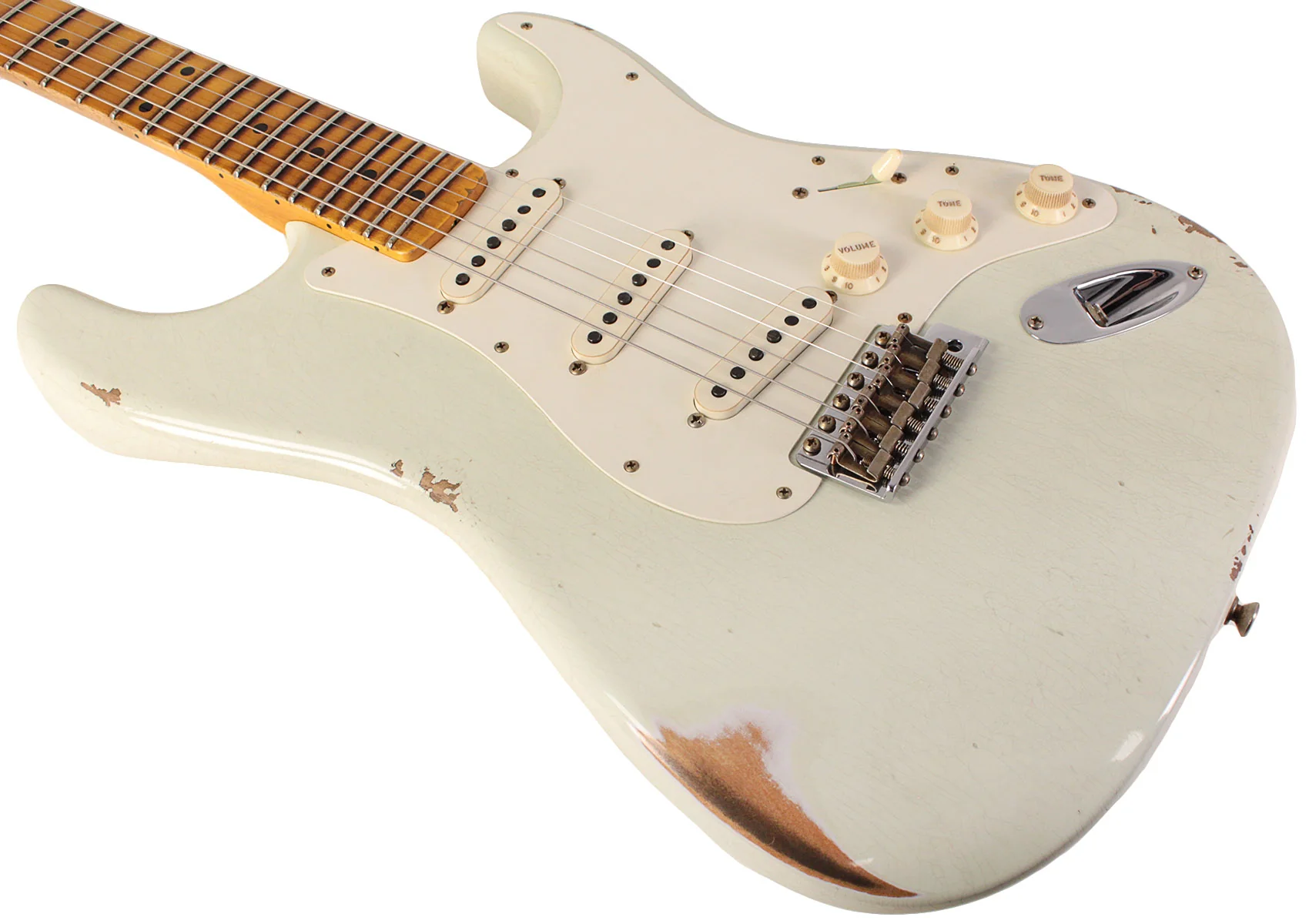 Fender Custom Shop Limited Fat '50s Strat Relic, India Ivory - Image 4