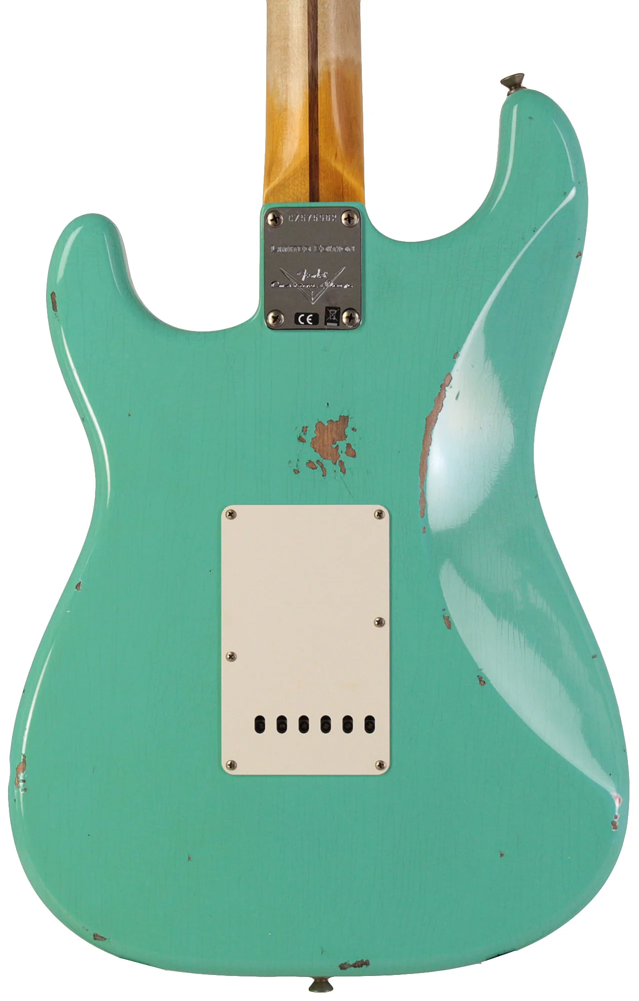 Fender Custom Shop Limited Fat '50s Strat Relic, Super Faded Aged Seafoam Green - Image 6