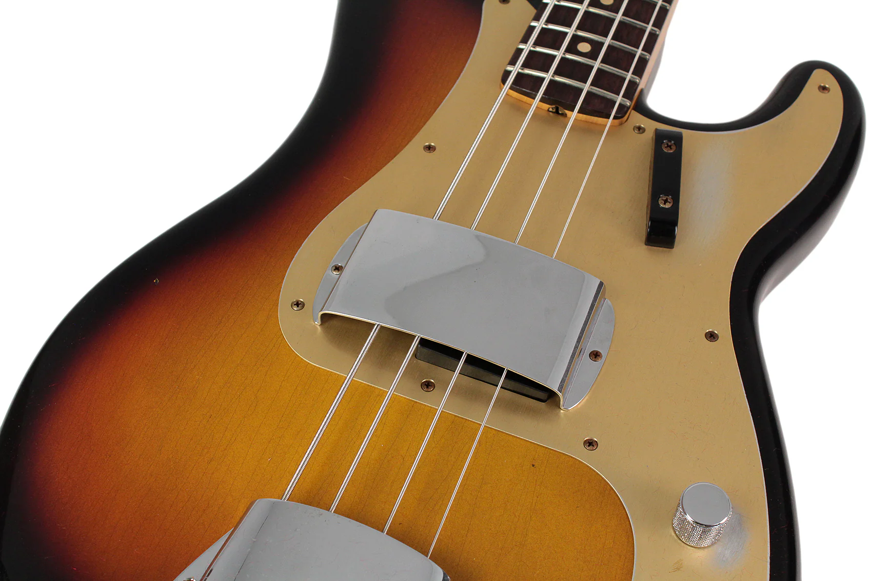 Fender Custom Shop Limited Journeyman '59 Precision Bass, Faded Aged 3-Color Burst - Image 3