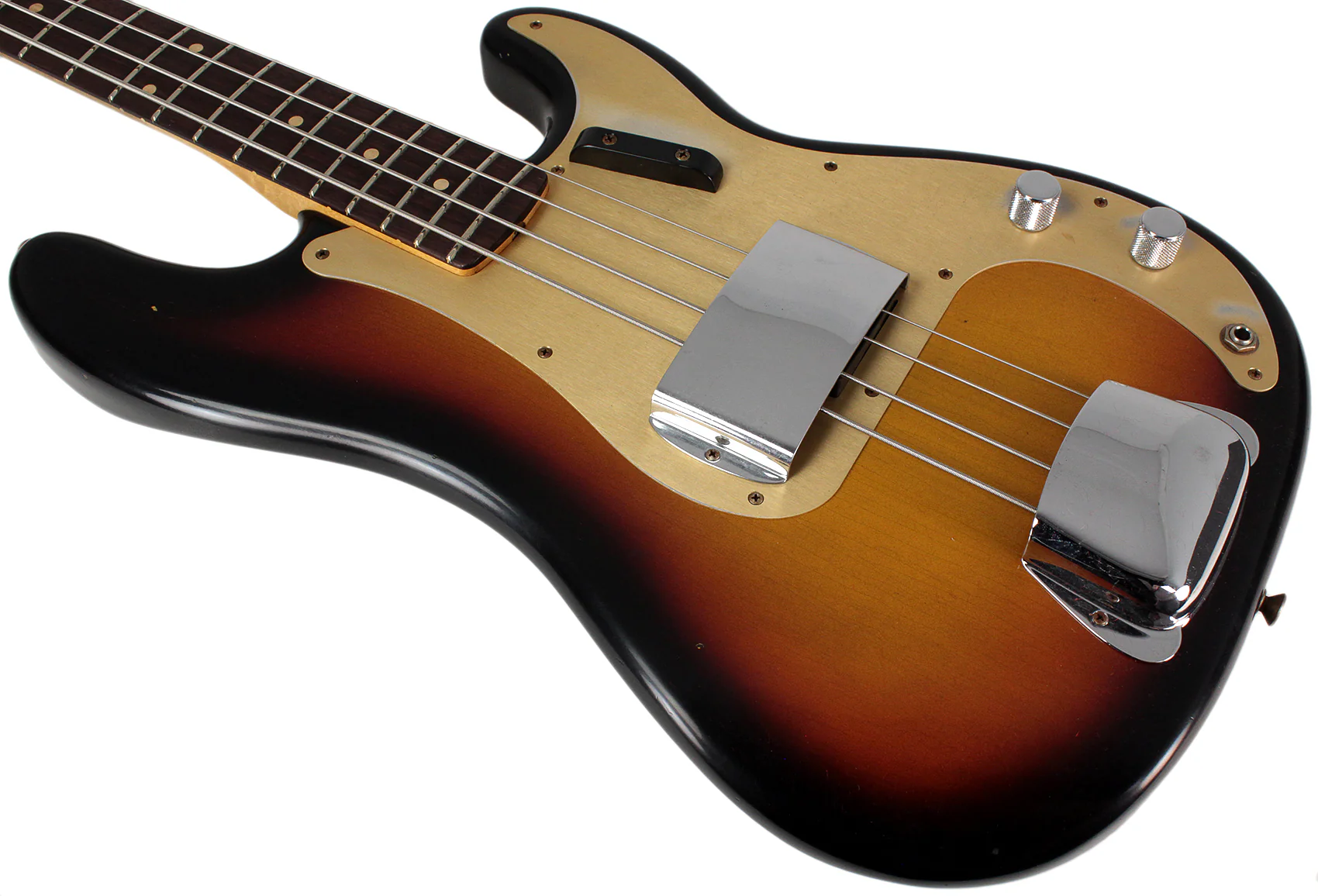Fender Custom Shop Limited Journeyman '59 Precision Bass, Faded Aged 3-Color Burst - Image 4