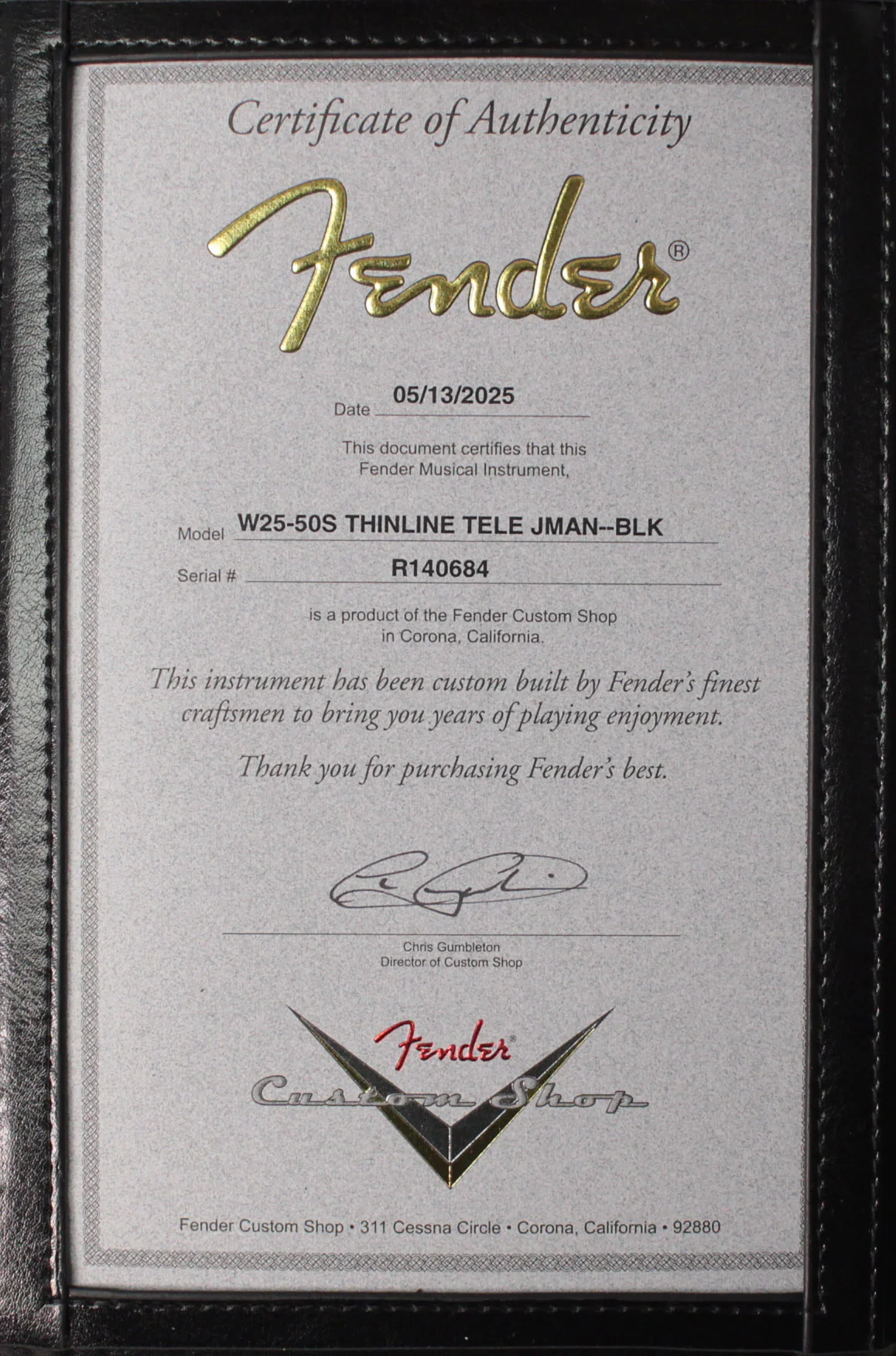 Fender Custom Shop Limited NAMM '50s Thinline Telecaster Guitar, Journeyman Relic, Black - Image 10