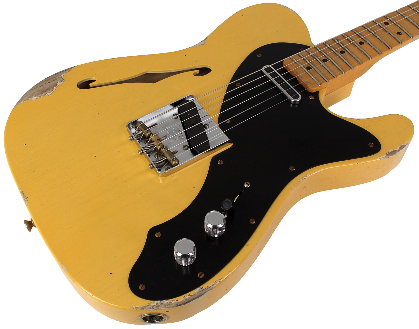 Fender Custom Shop Limited Nocaster Thinline Relic, Aged Nocaster Blonde - Image 2