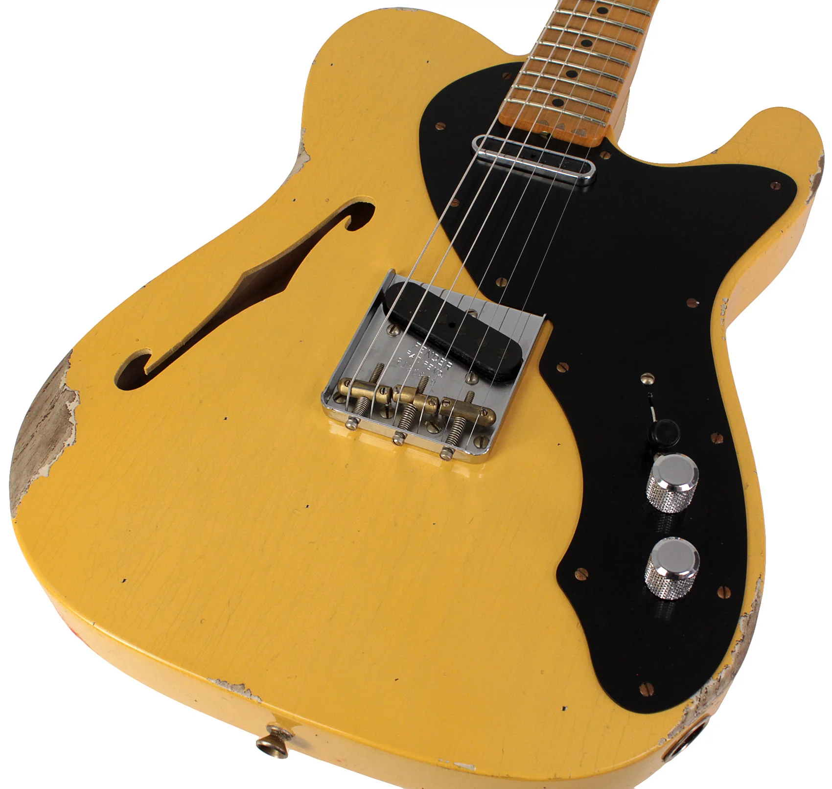 Fender Custom Shop Limited Nocaster Thinline Relic, Aged Nocaster Blonde - Image 3