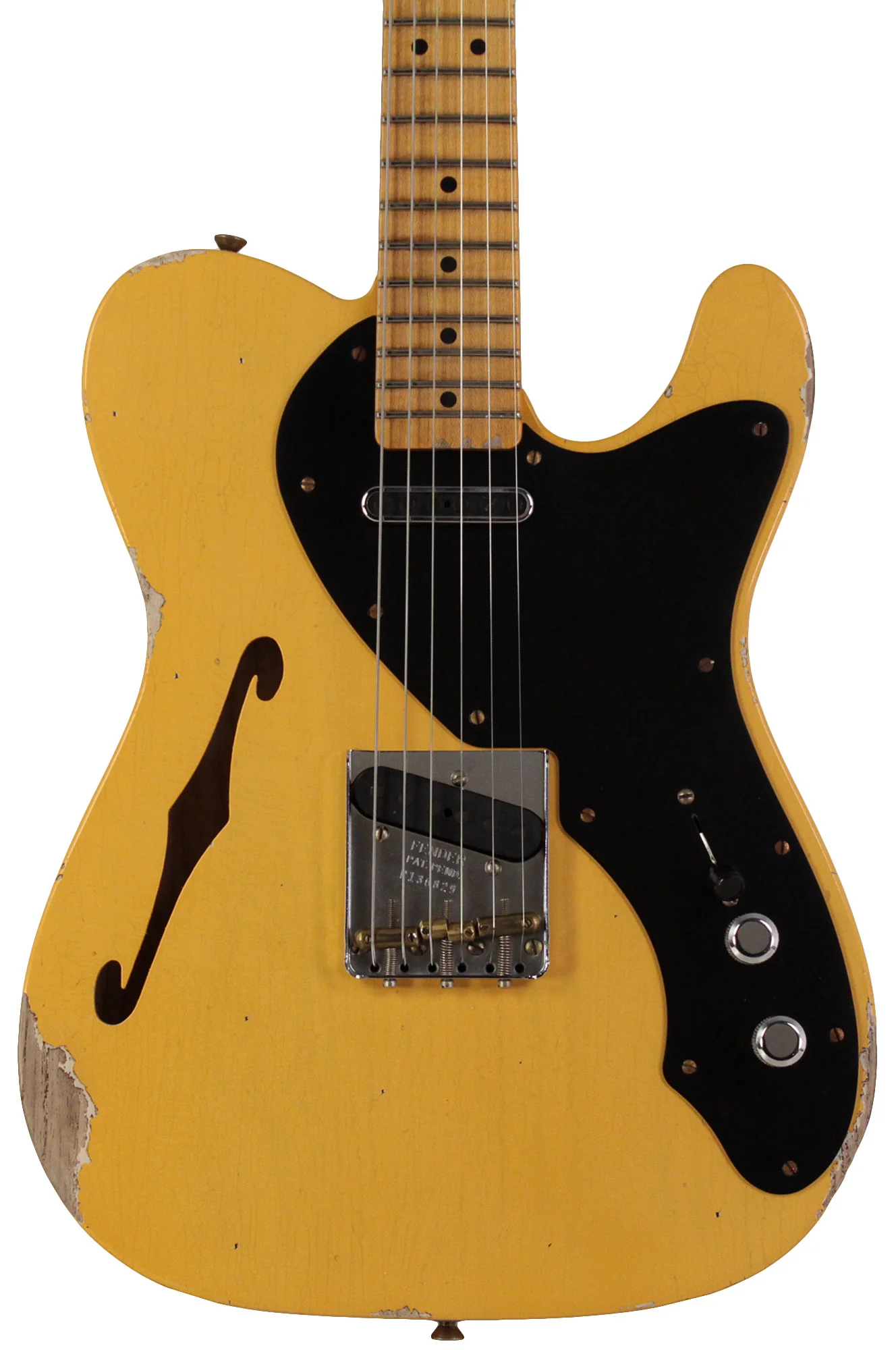 Fender Custom Shop Limited Nocaster Thinline Relic, Aged Nocaster Blonde - Image 5