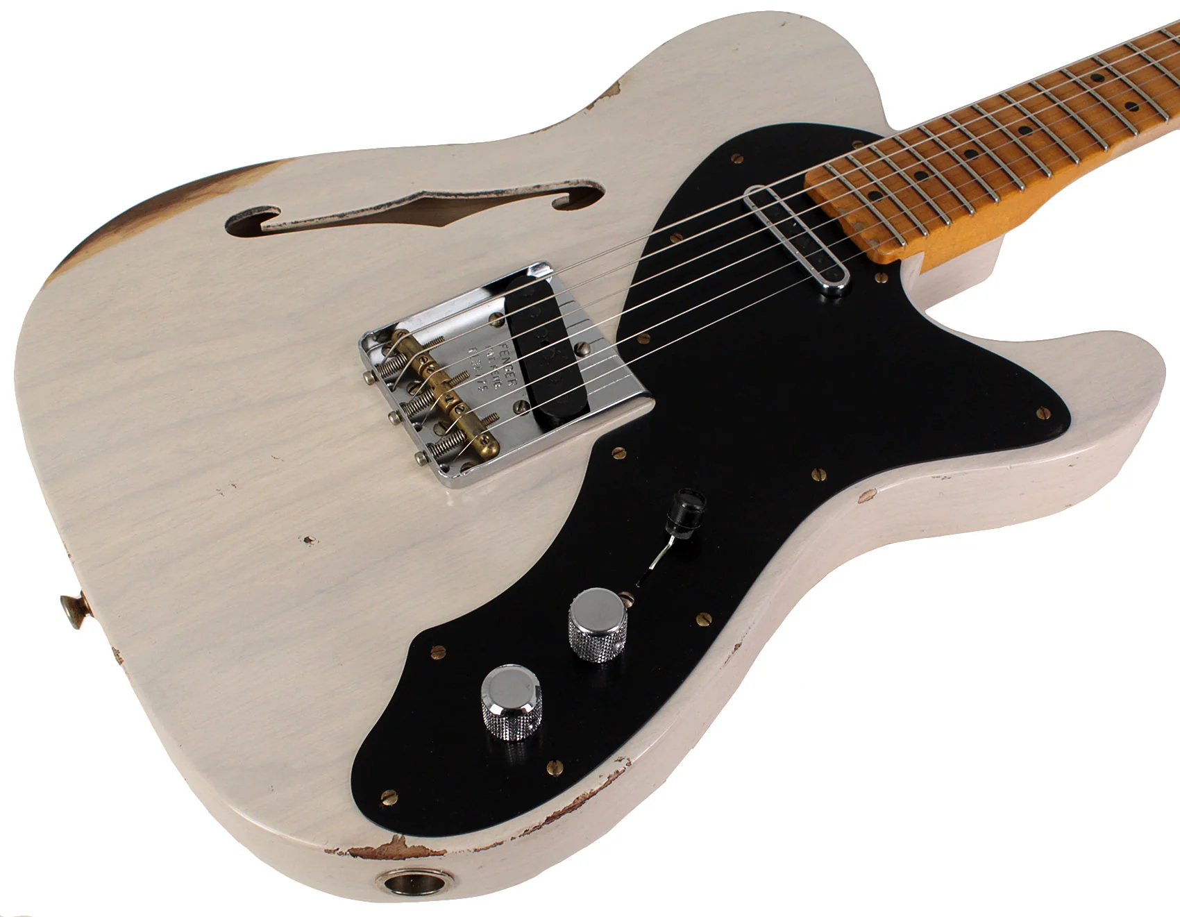 Fender Custom Shop Limited Nocaster Thinline Relic, Aged White Blonde - Image 2