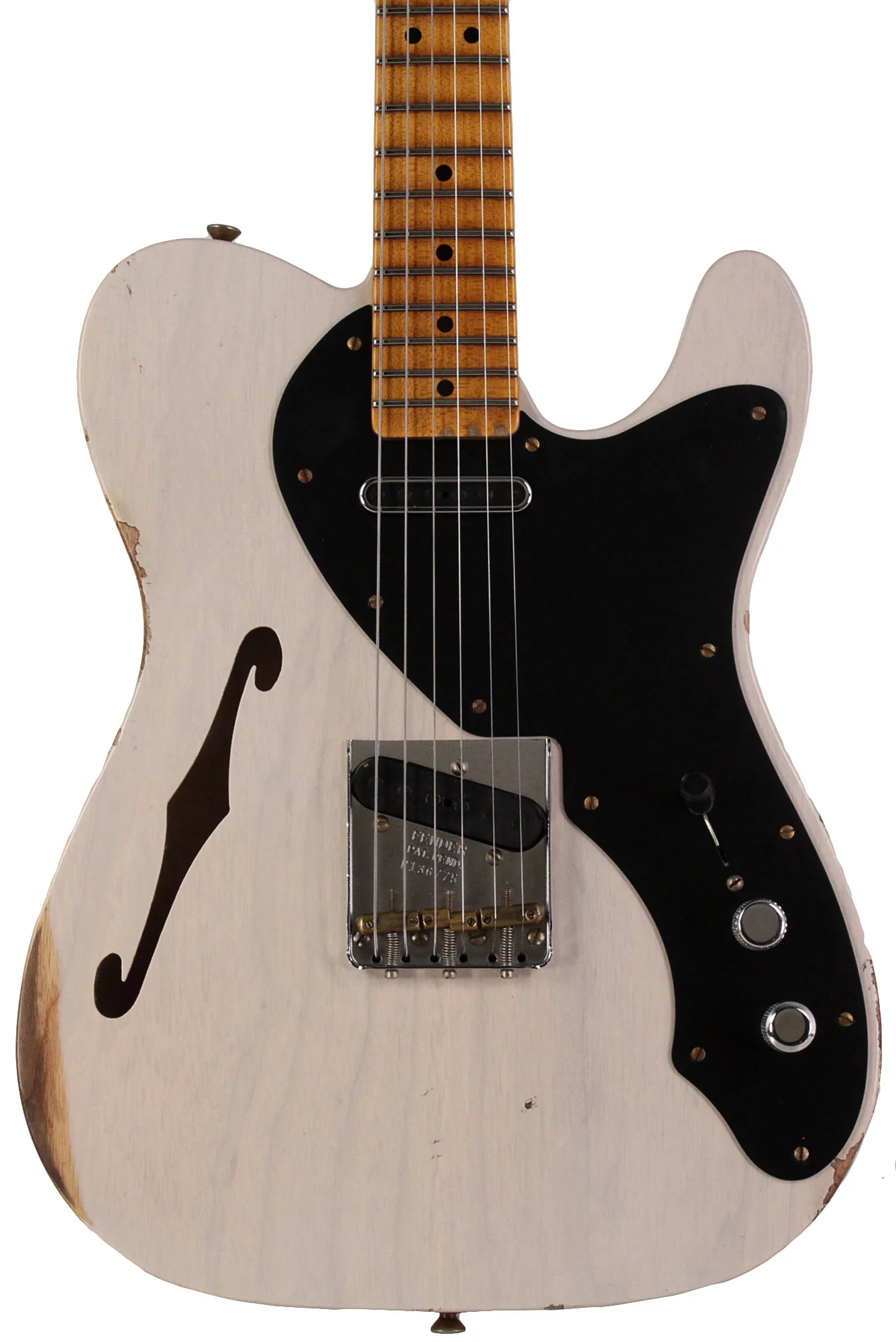 Fender Custom Shop Limited Nocaster Thinline Relic, Aged White Blonde - Image 5