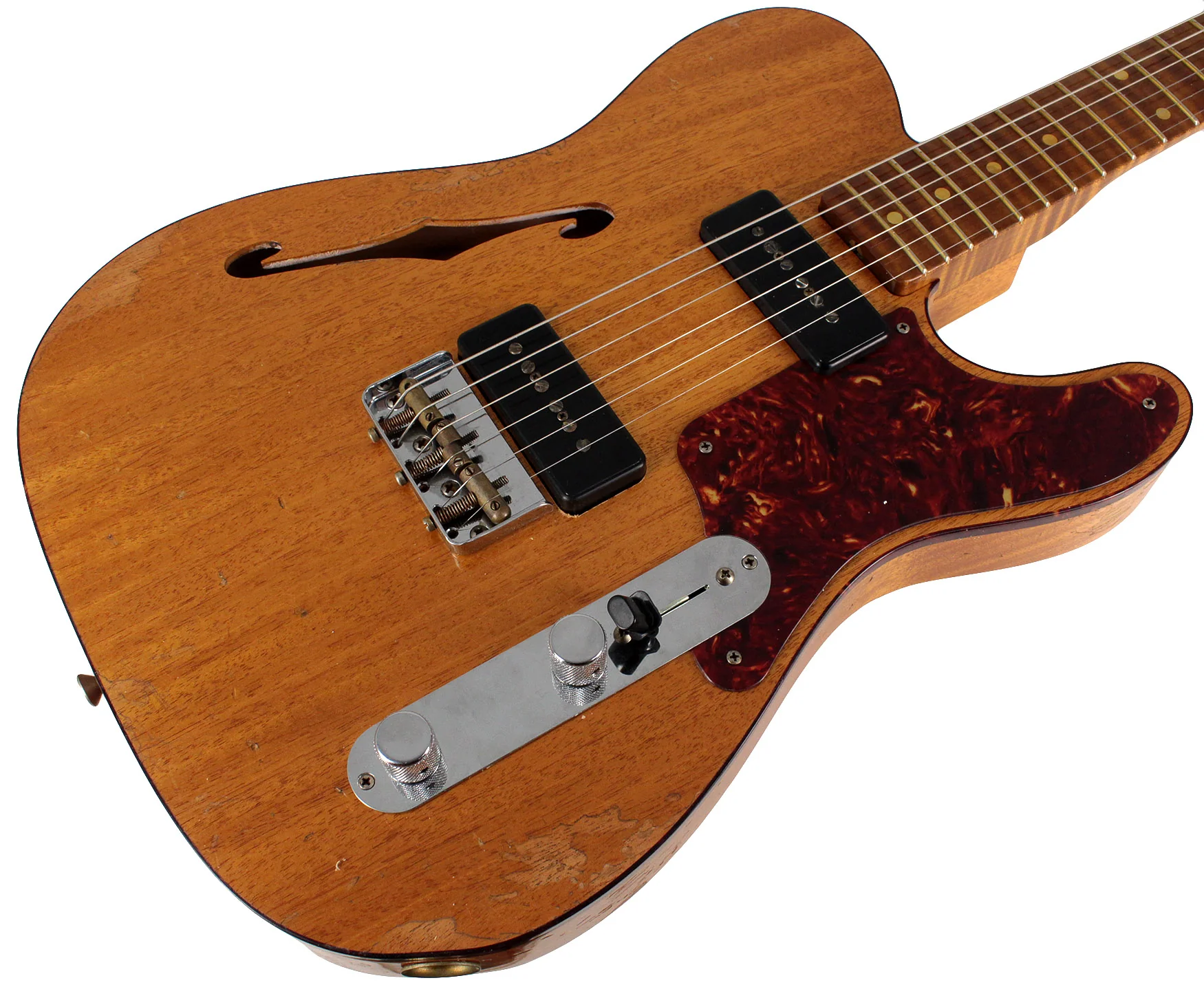 Fender Custom Shop Limited P-90 Tele Thinline Relic, Aged Natural - Image 2