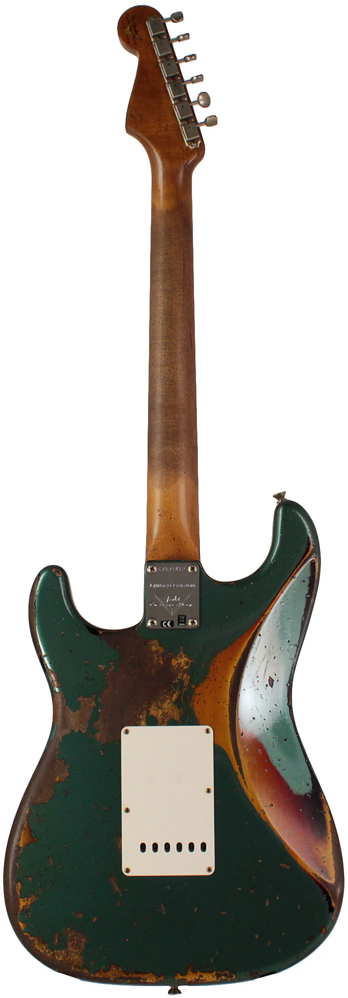 Fender Custom Shop Limited Roasted 1961 Strat, Super Heavy Relic, Aged Sherwood Metallic over 3TS - Image 6