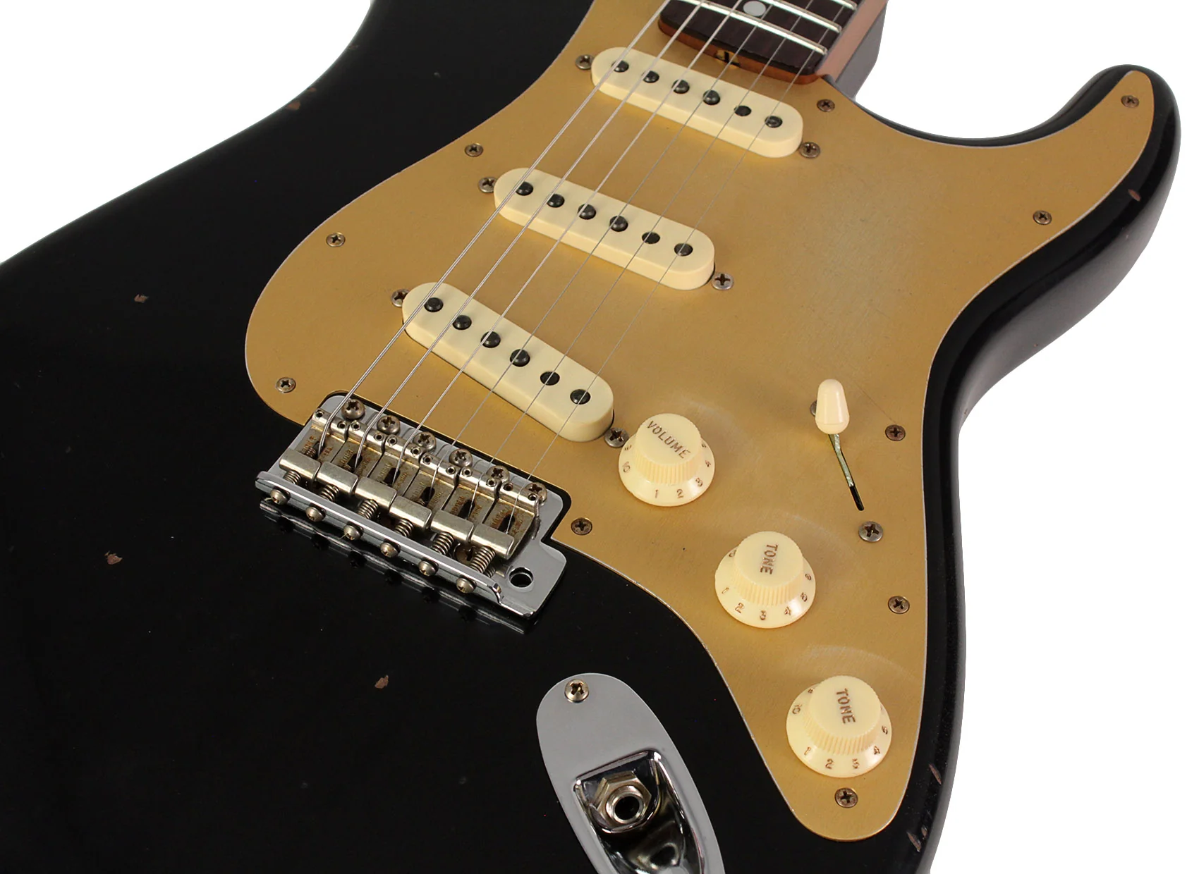 Fender Custom Shop Limited Roasted Big Head Stratocaster, Relic, Aged Black - Image 3
