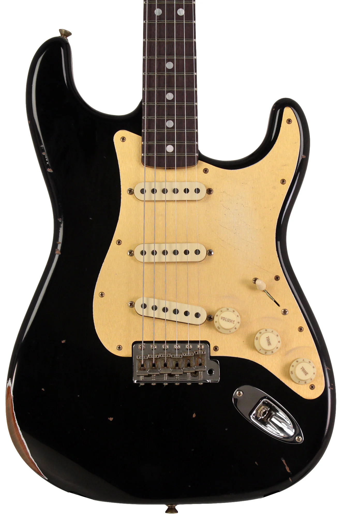 Fender Custom Shop Limited Roasted Big Head Stratocaster, Relic, Aged Black - Image 5