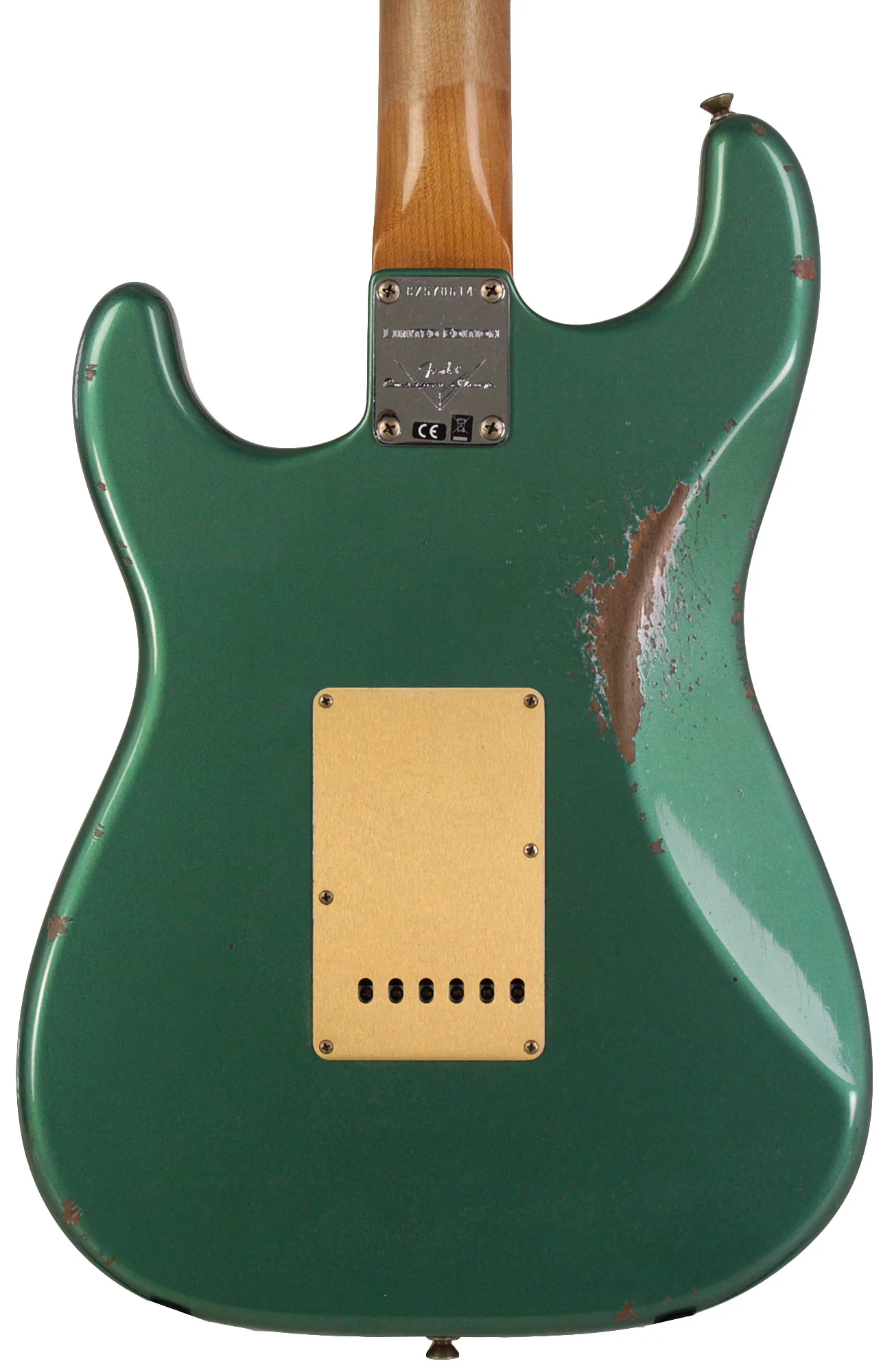 Fender Custom Shop Limited Roasted Big Head Stratocaster, Relic, Faded Aged Sherwood Green Metallic - Image 5