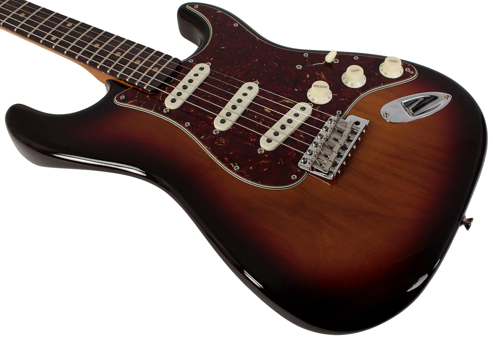 Fender Custom Shop Limited Roasted Pine Stratocaster, Deluxe Closet Classic, Chocolate 3-Color Burst - Image 4